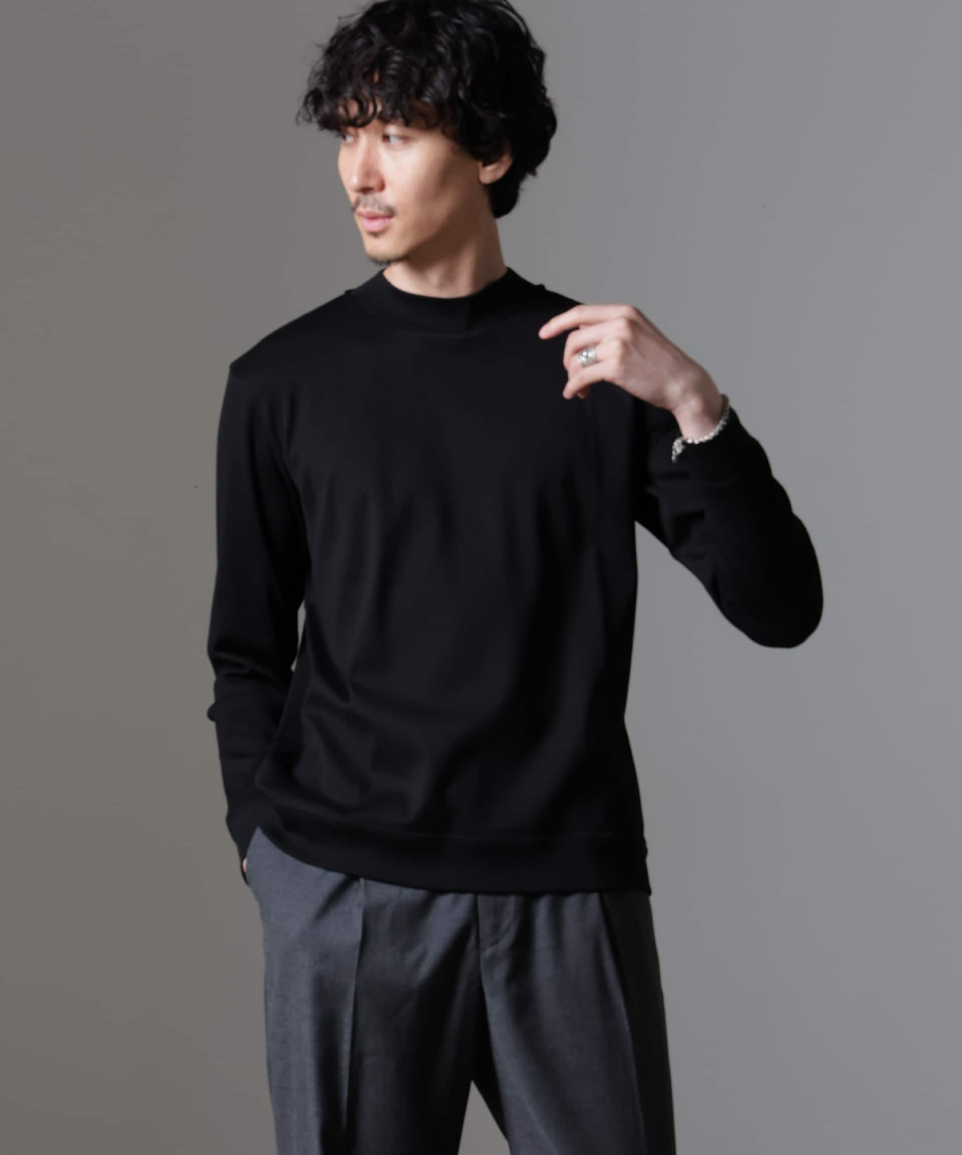 nano･universe「｢FORMAL JERSEY｣モックネックカットソー長袖」|Tシャツ・カットソー|