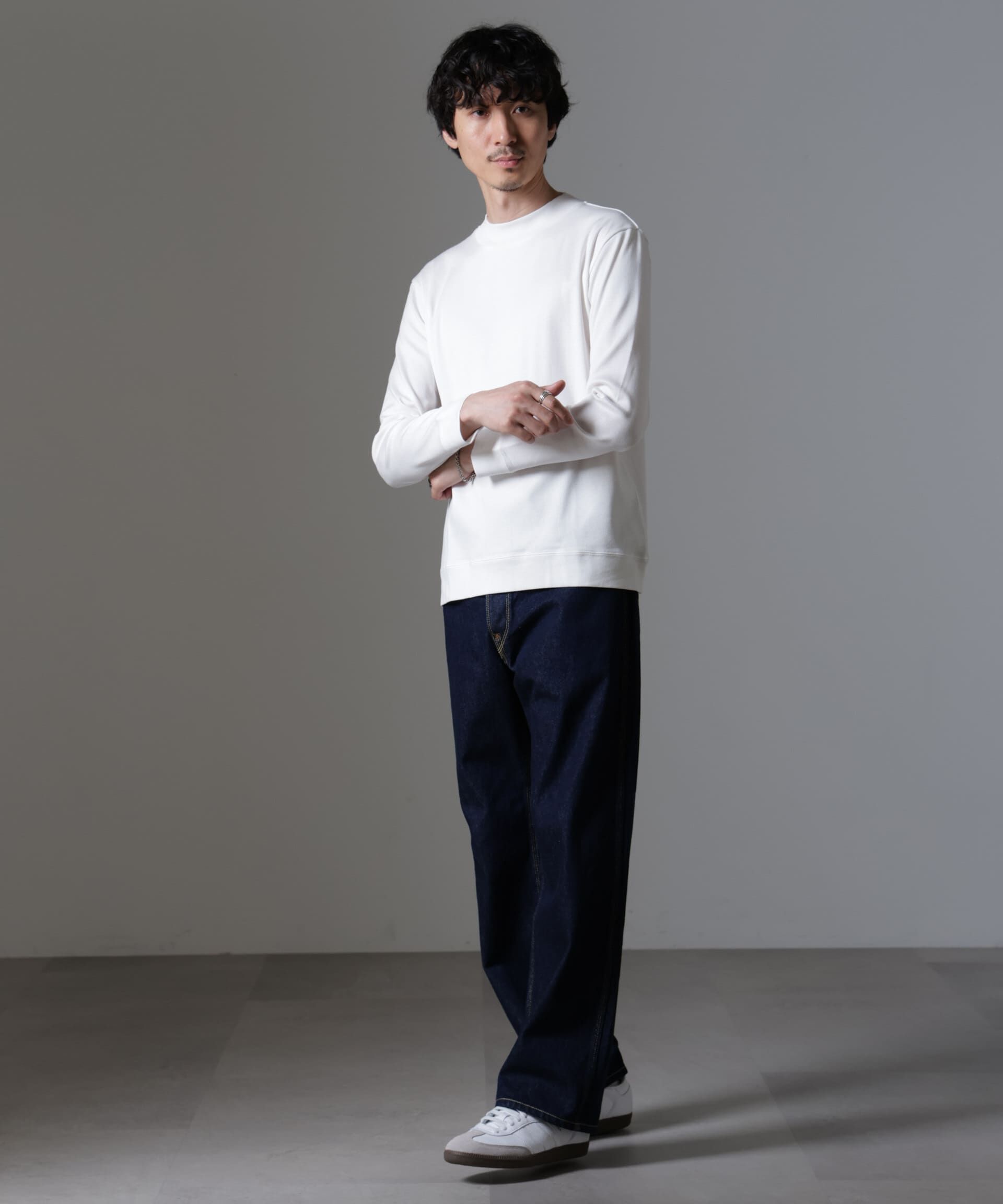 nano･universe「｢FORMAL JERSEY｣モックネックカットソー長袖」|Tシャツ・カットソー|