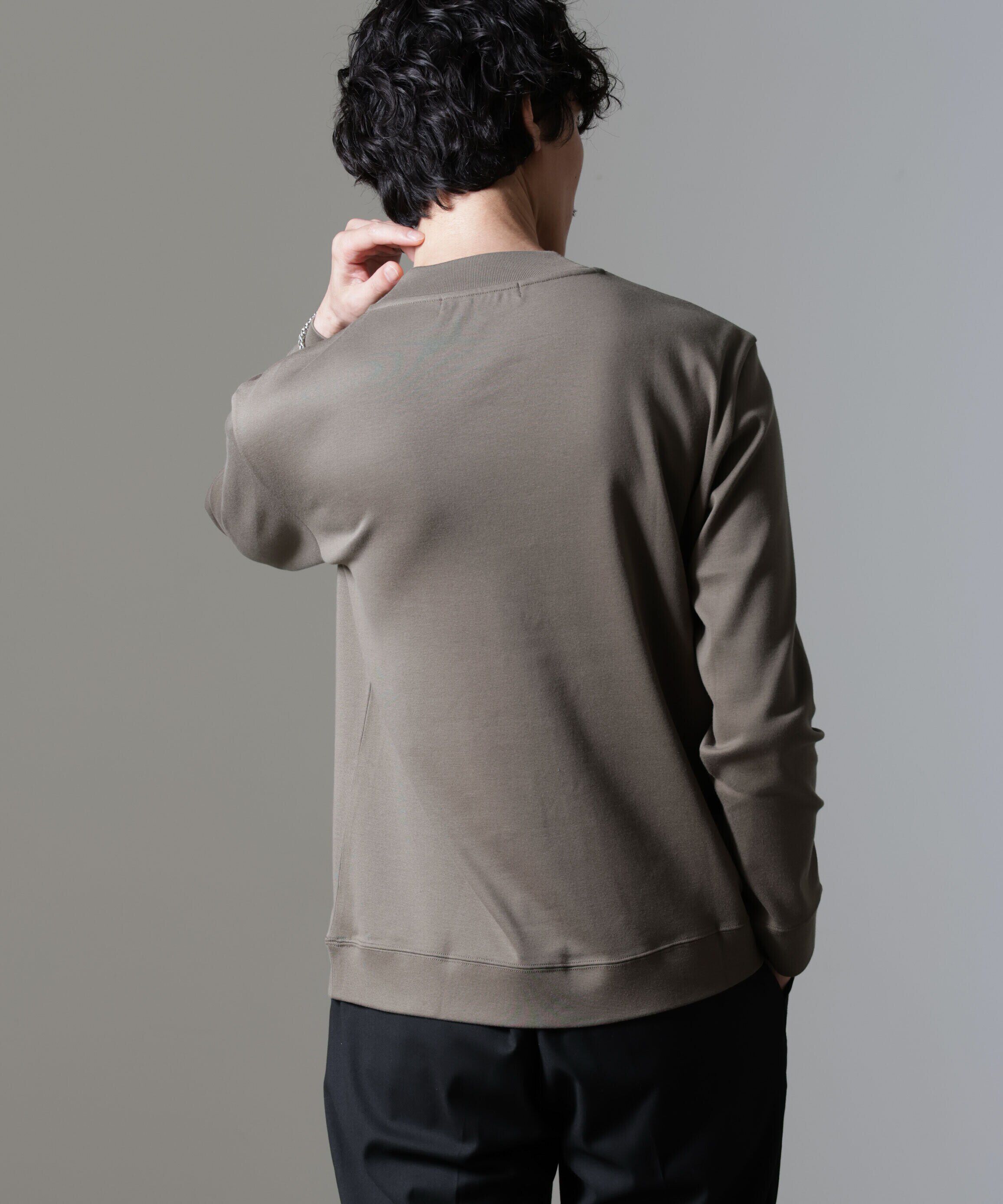 nano･universe「｢FORMAL JERSEY｣モックネックカットソー長袖」|Tシャツ・カットソー|