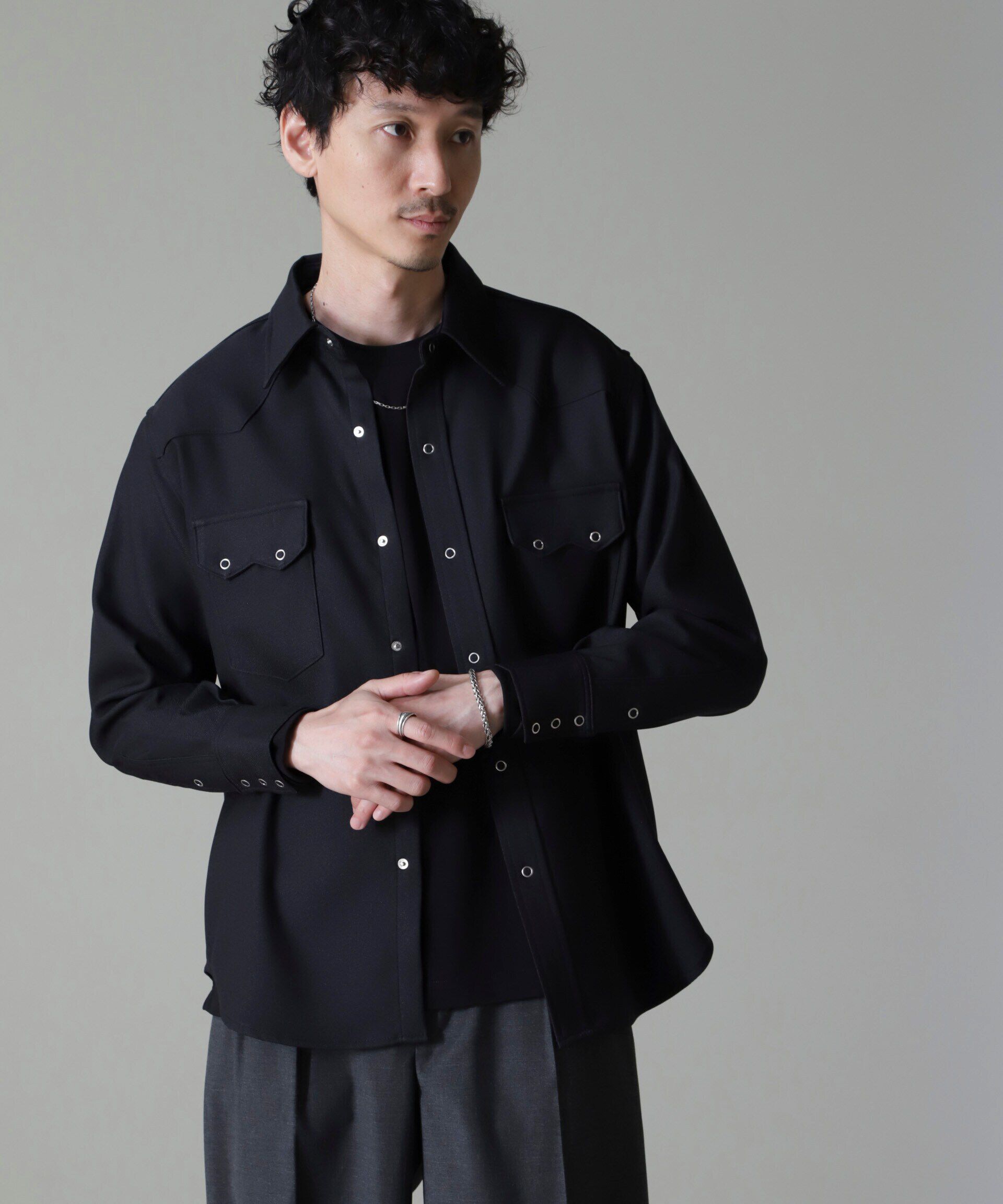 nano･universe「Wrangler/別注 Western Shirt」|シャツ・ブラウス|