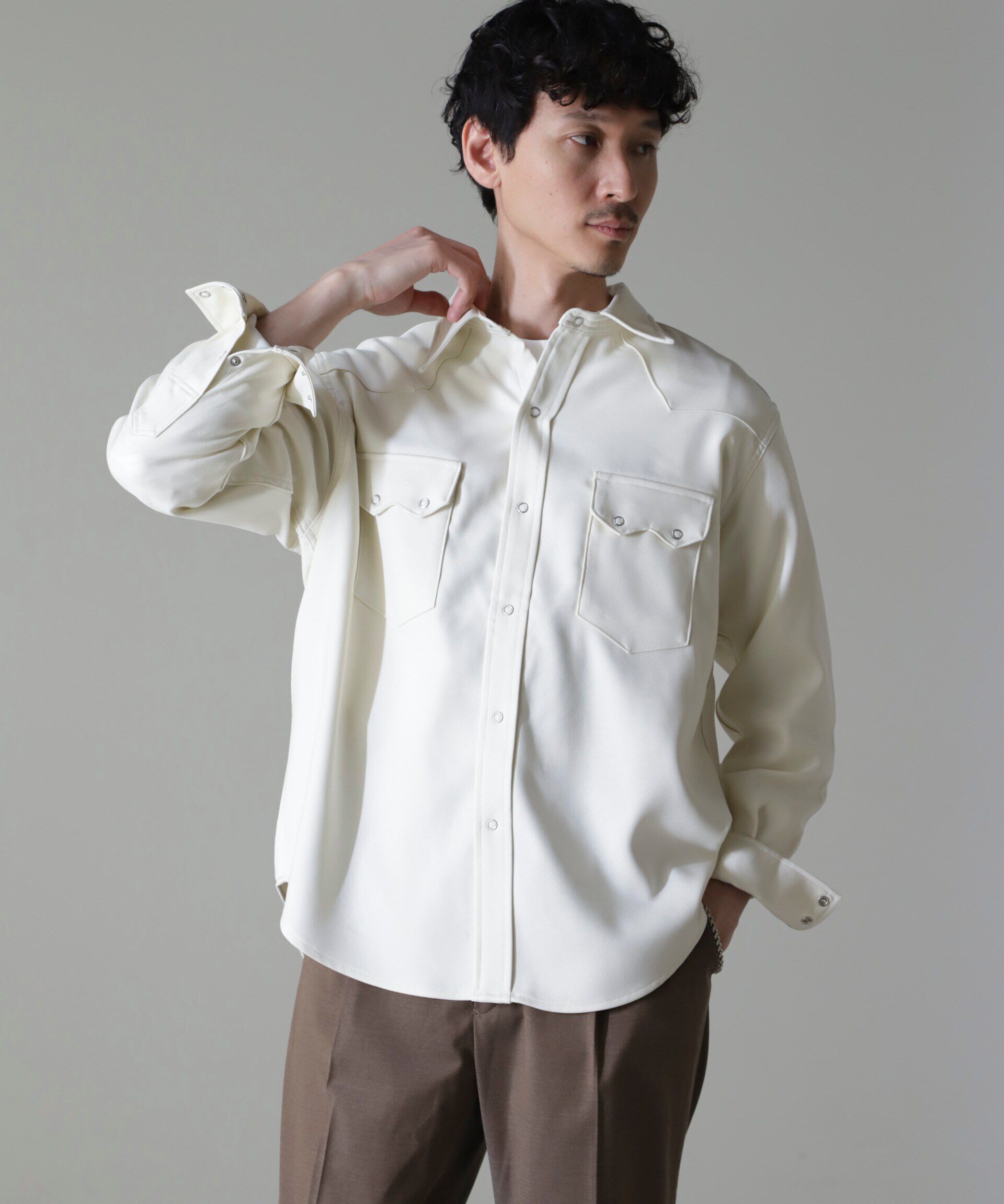 nano･universe「Wrangler/別注 Western Shirt」|シャツ・ブラウス|