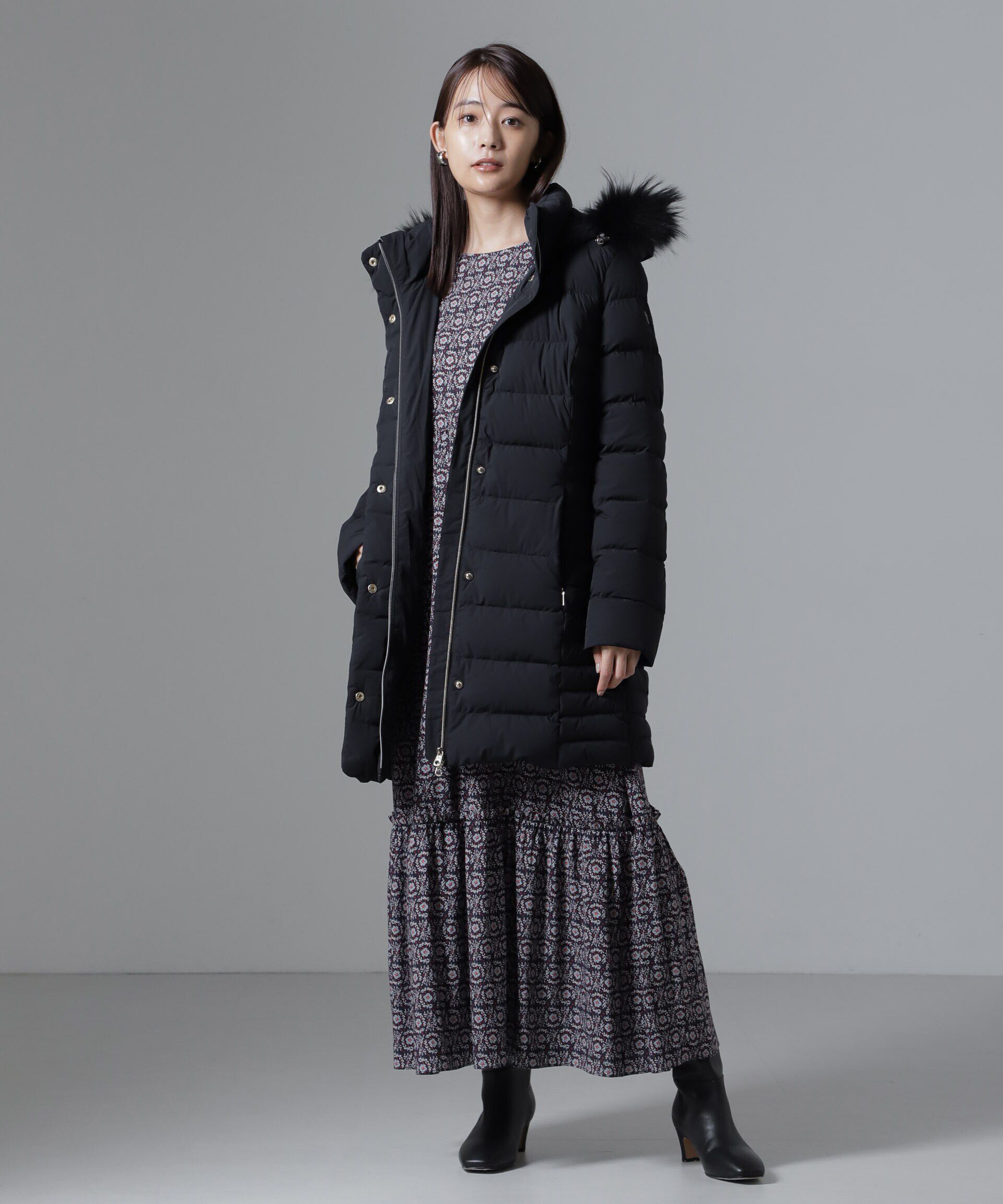 nano･universe「CAPE HORN/QUINA MURMASKY」|ダウン|ブラック