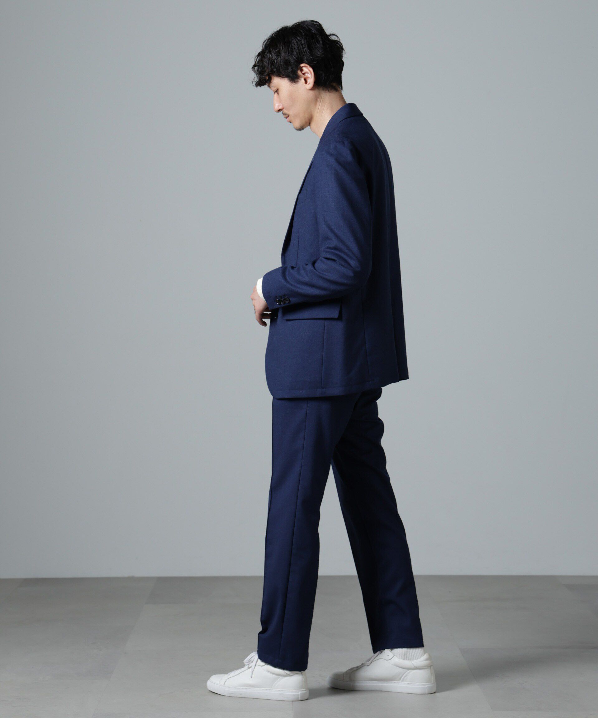 nano･universe「｢N TROUSERS PREMIUM｣RENURウール混洗えるサキソニーパンツ(セットアップ可)」|スーツ|