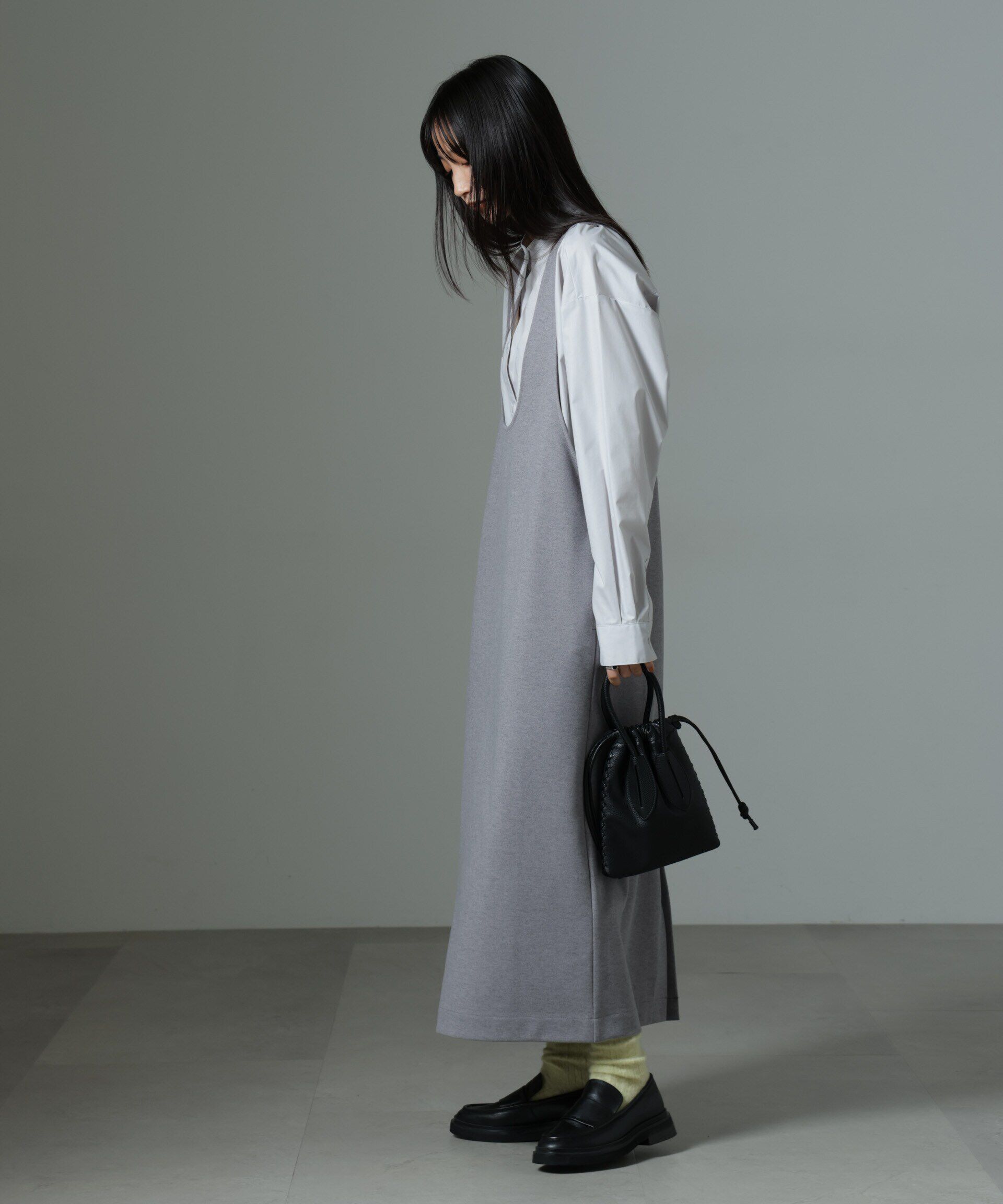 nano･universe「前後2wayクルーネックストレートラインジャンスカ」|ワンピース|