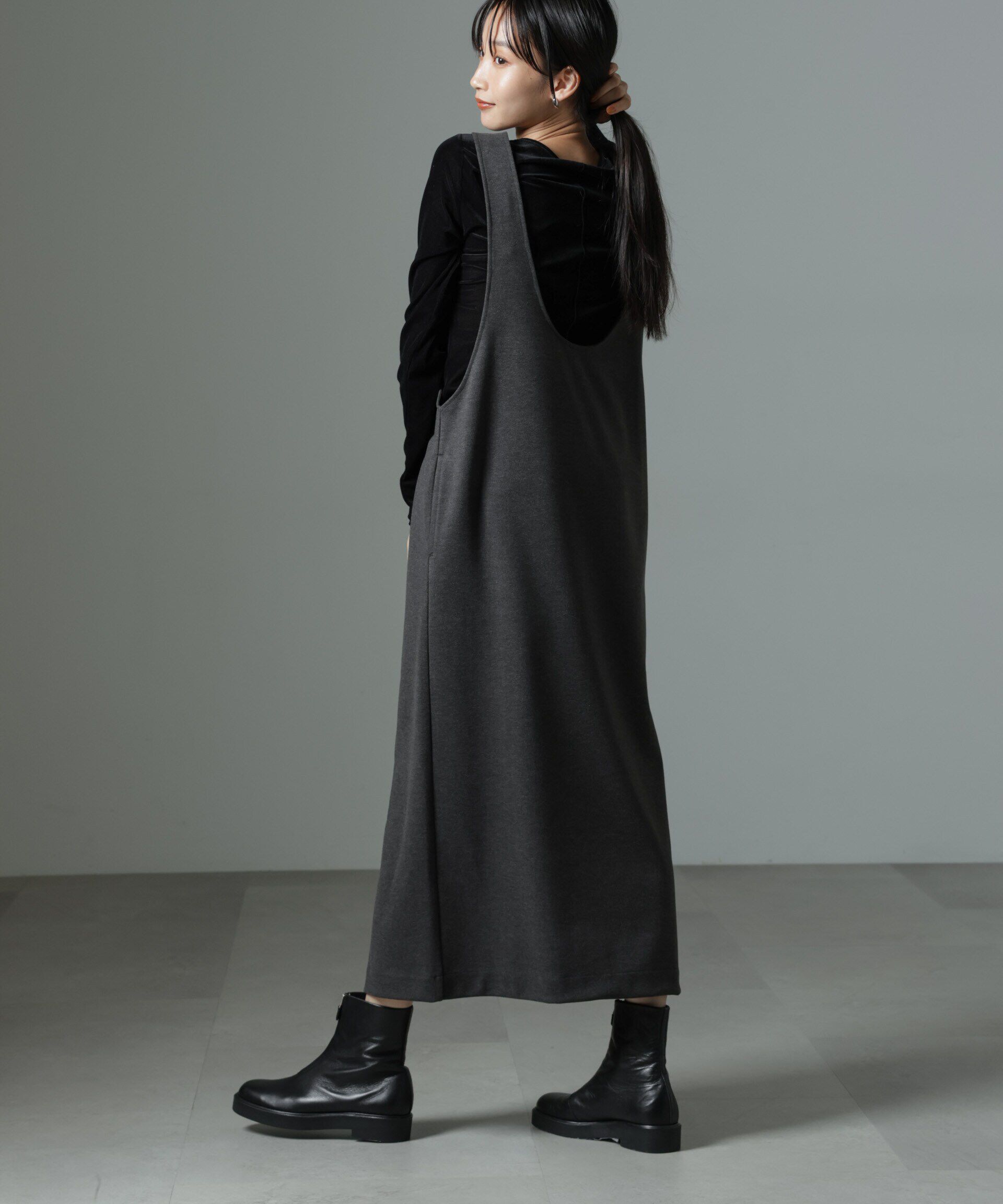 nano･universe「前後2wayクルーネックストレートラインジャンスカ」|ワンピース|