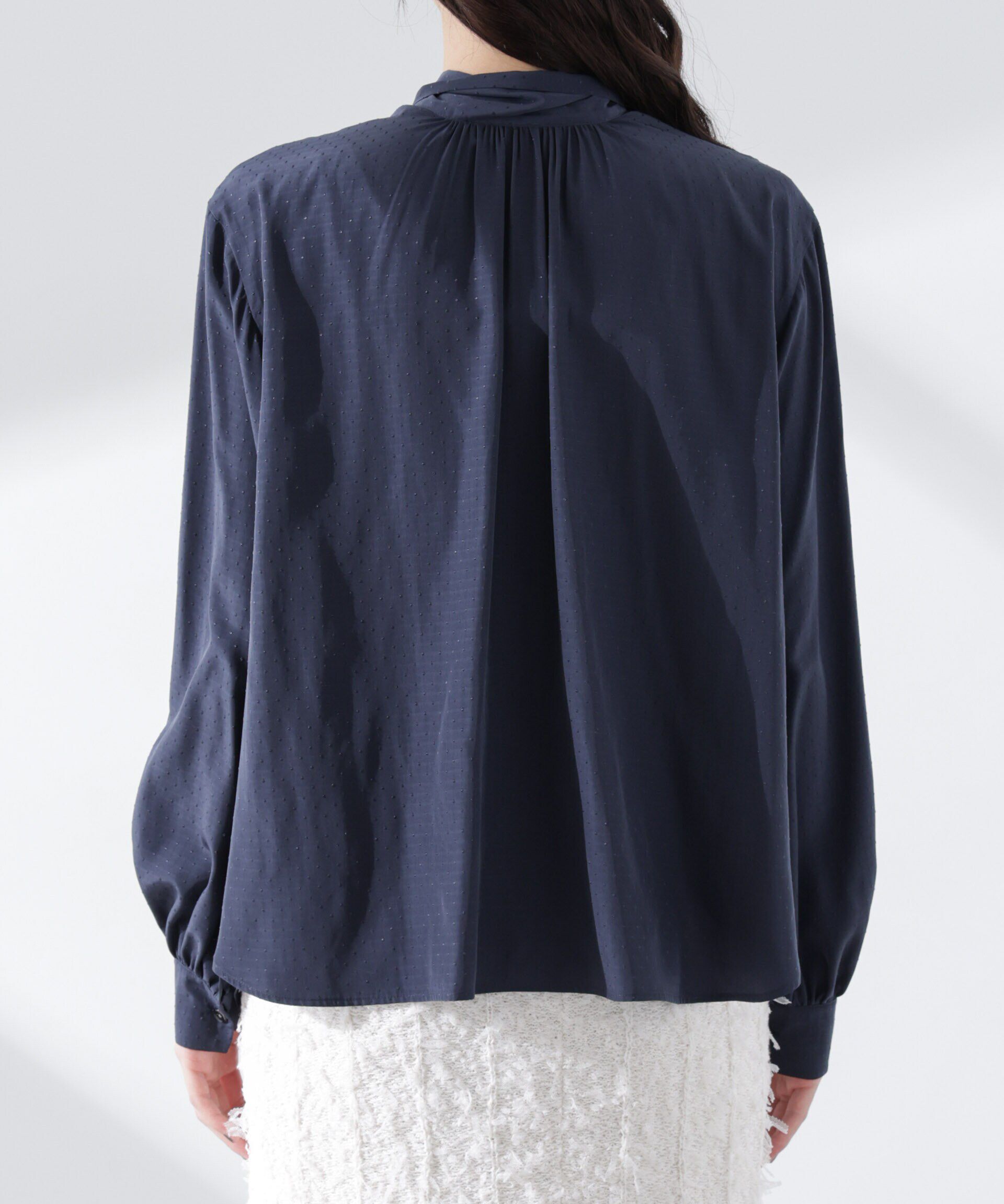 nano･universe「前後2WAYボウタイブラウス」|シャツ・ブラウス|