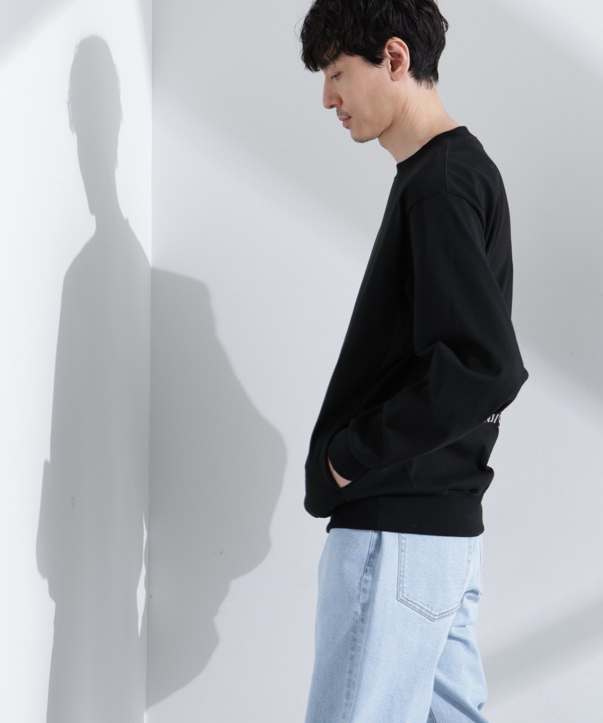 nano･universe「｢NJ/CLUB｣ USAコットン クルーネック スウェット（セットアップ可）」|Tシャツ・カットソー|