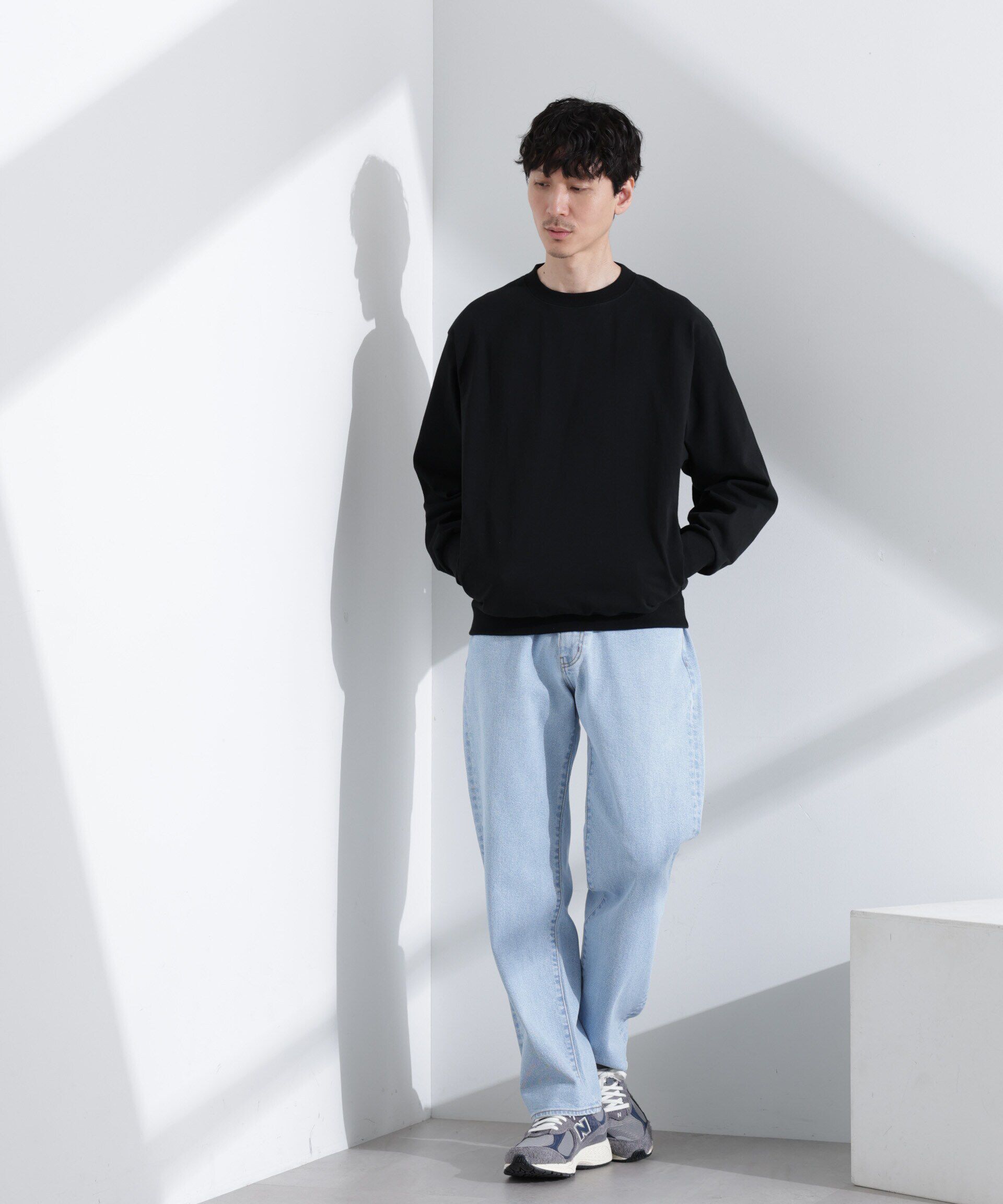 nano･universe「｢NJ/CLUB｣ USAコットン クルーネック スウェット（セットアップ可）」|Tシャツ・カットソー|