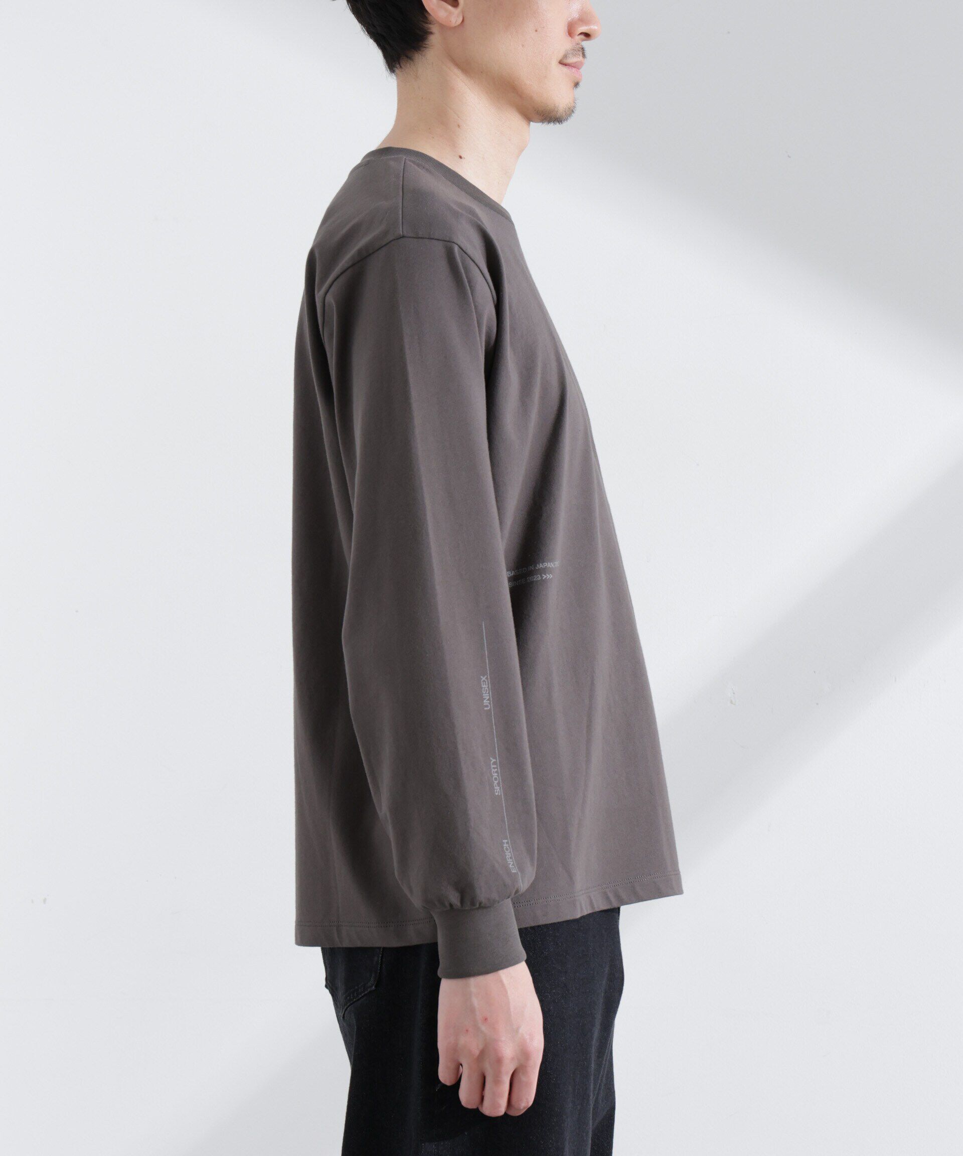 nano･universe「｢NJ/CLUB｣ ロゴプリントロングスリーブTシャツ」|Tシャツ・カットソー|