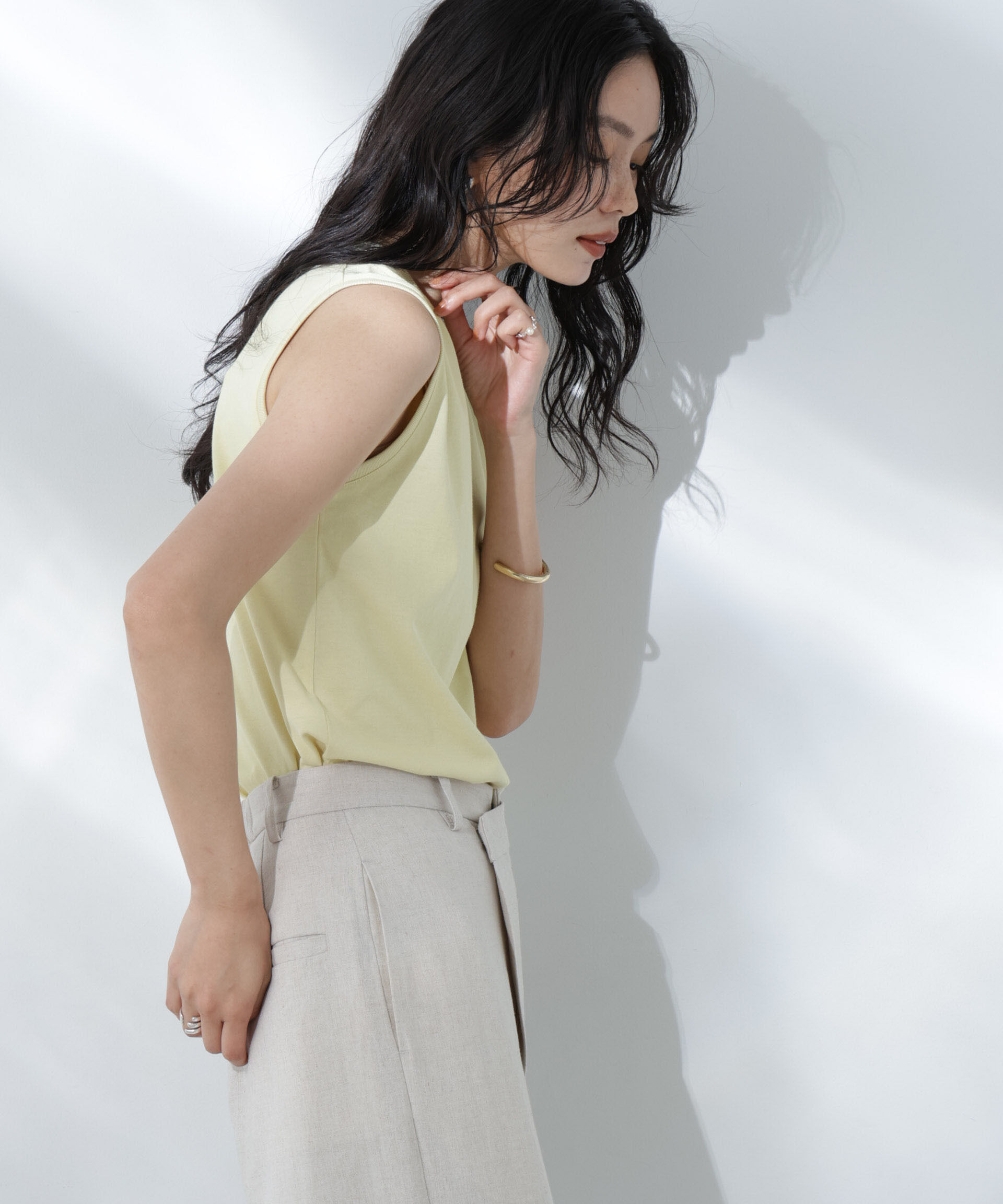 nano･universe「Anti Soaked(R) 汗染み防止カラフルノースリTシャツ」|Tシャツ・カットソー|