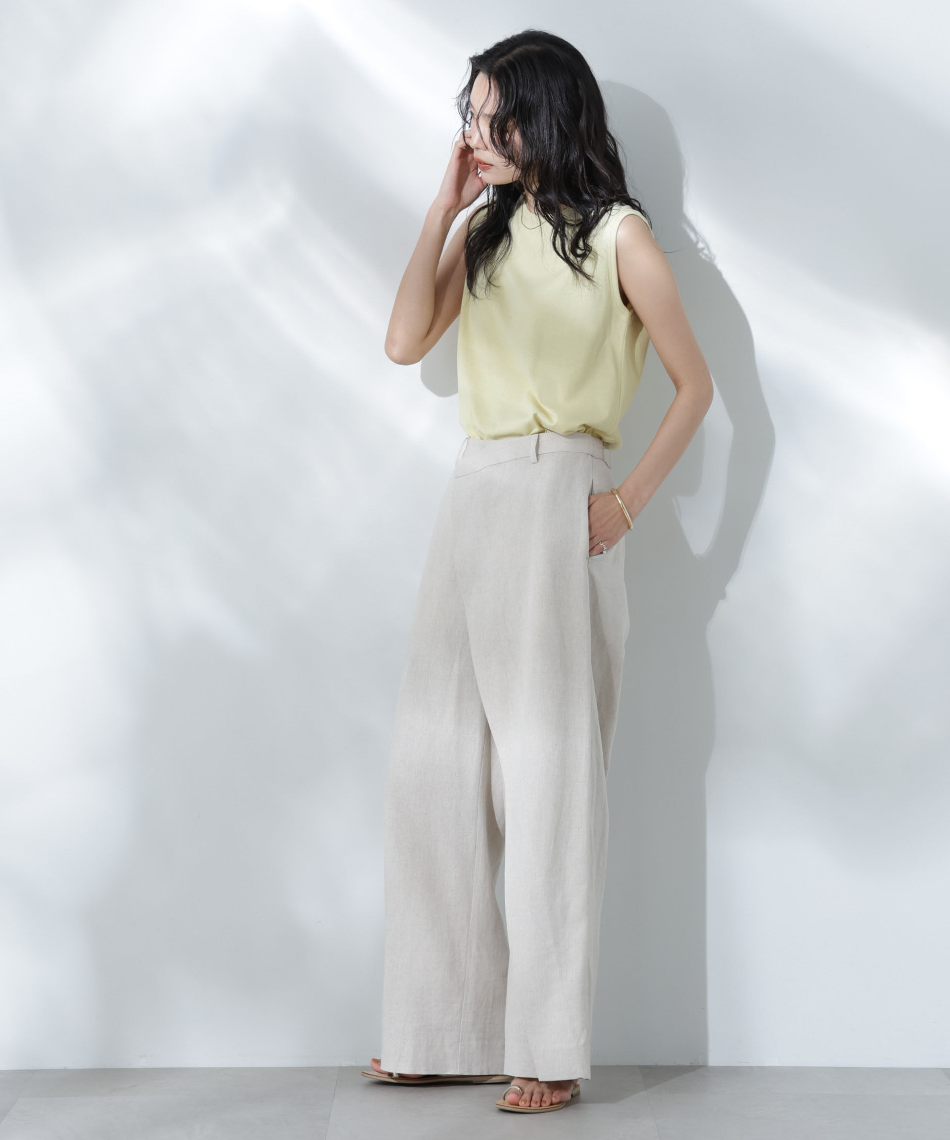 nano･universe「Anti Soaked(R) 汗染み防止カラフルノースリTシャツ」|Tシャツ・カットソー|