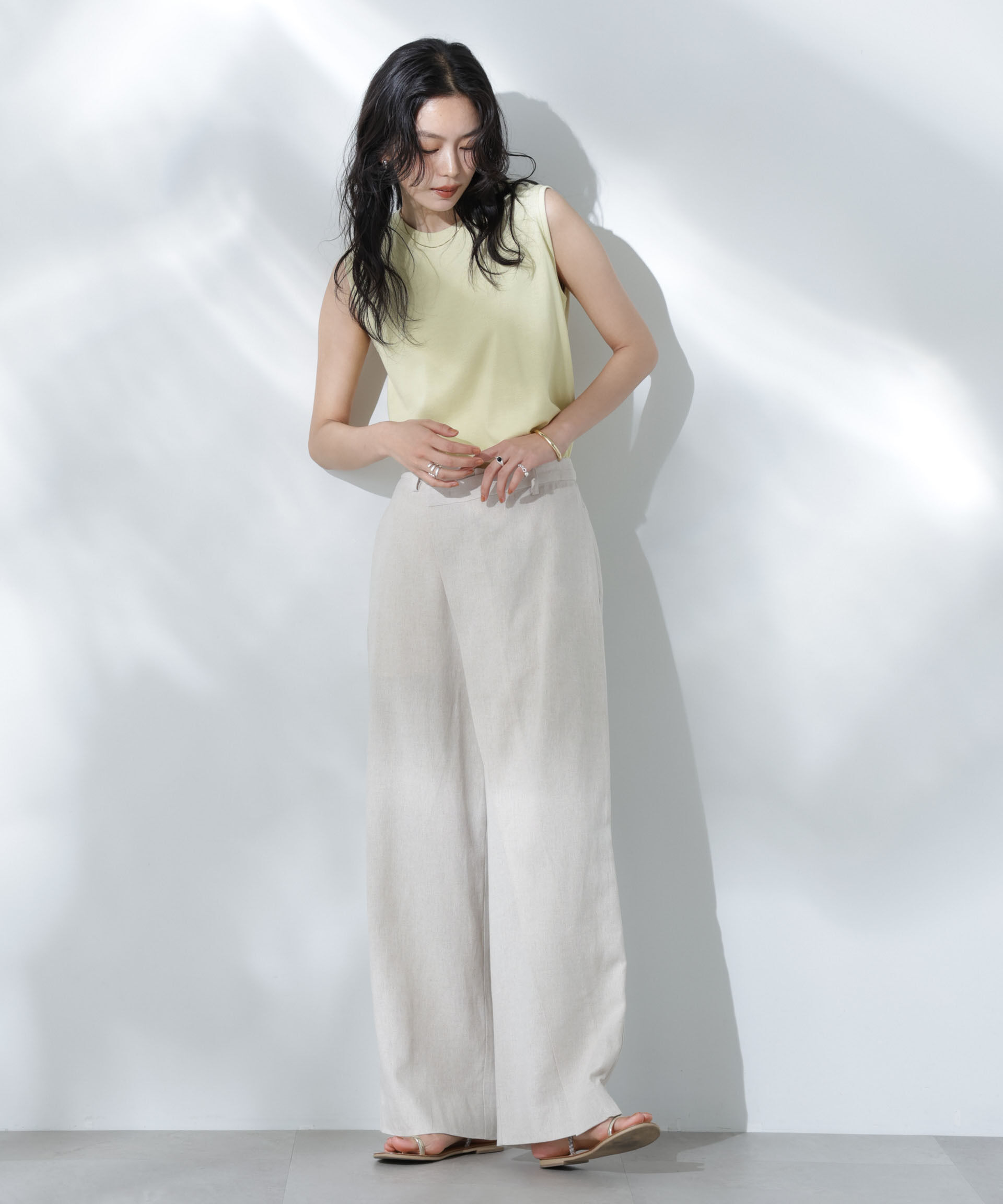 nano･universe「Anti Soaked(R) 汗染み防止カラフルノースリTシャツ」|Tシャツ・カットソー|