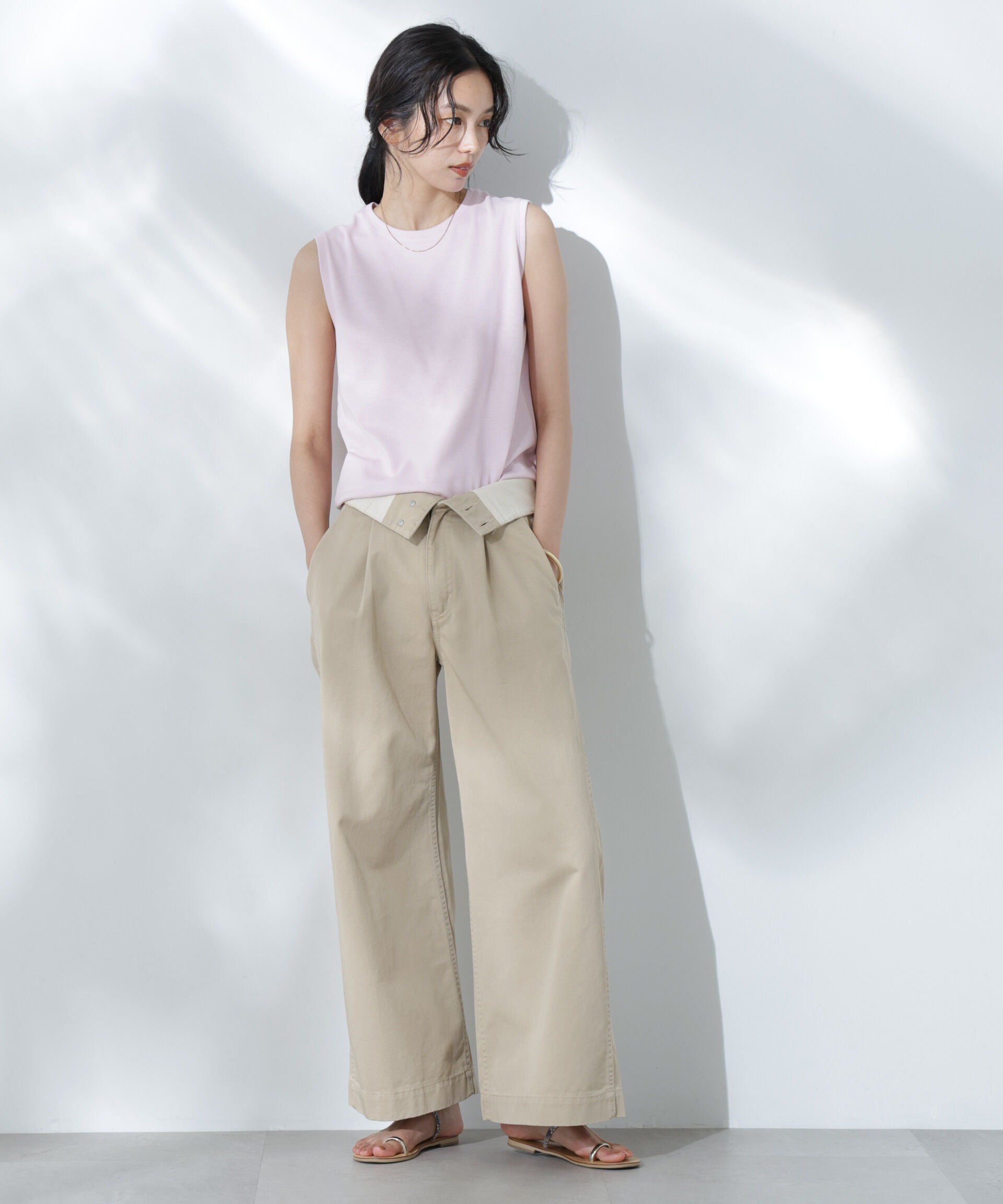 nano･universe「Anti Soaked(R) 汗染み防止カラフルノースリTシャツ」|Tシャツ・カットソー|