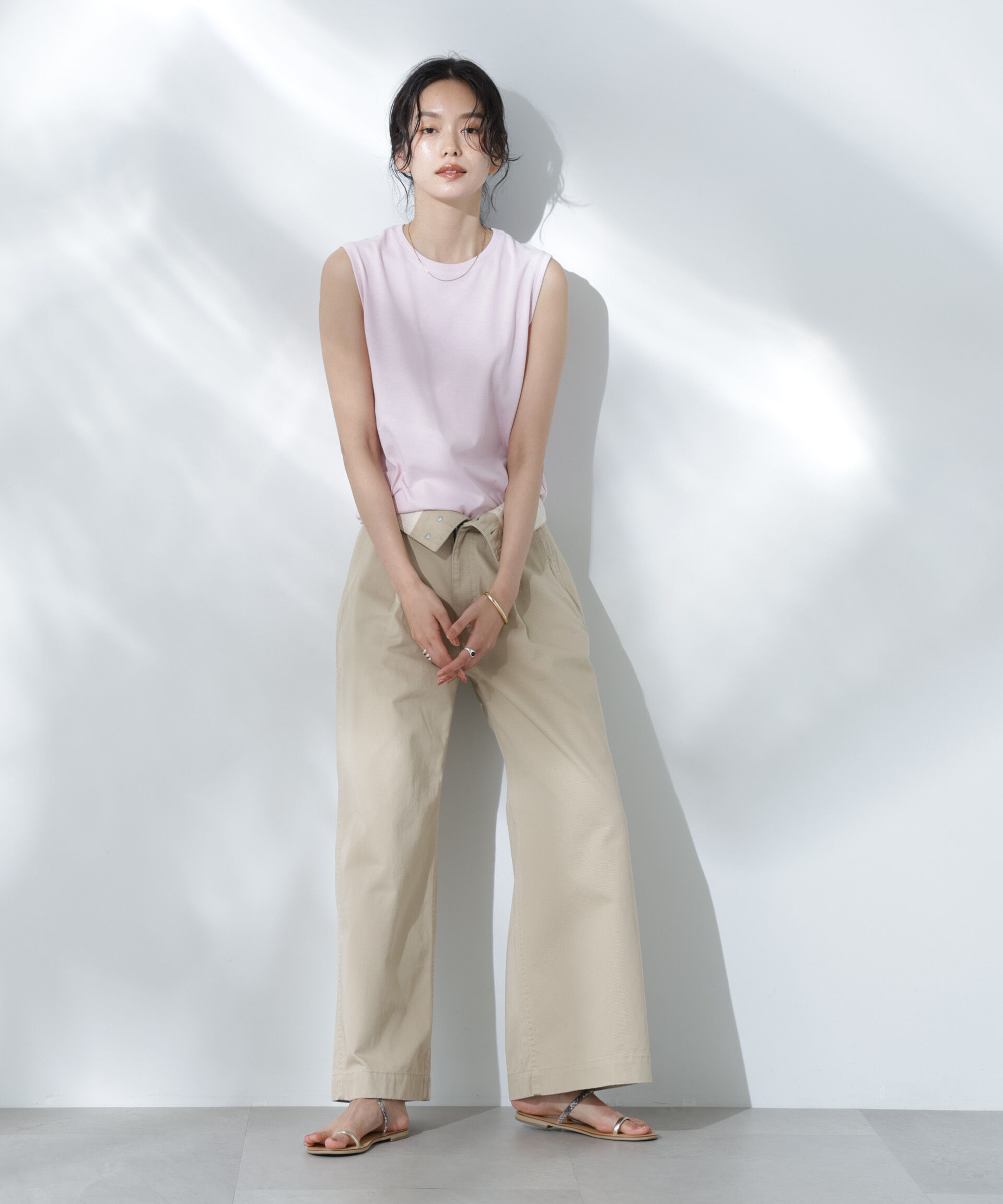 nano･universe「Anti Soaked(R) 汗染み防止カラフルノースリTシャツ」|Tシャツ・カットソー|