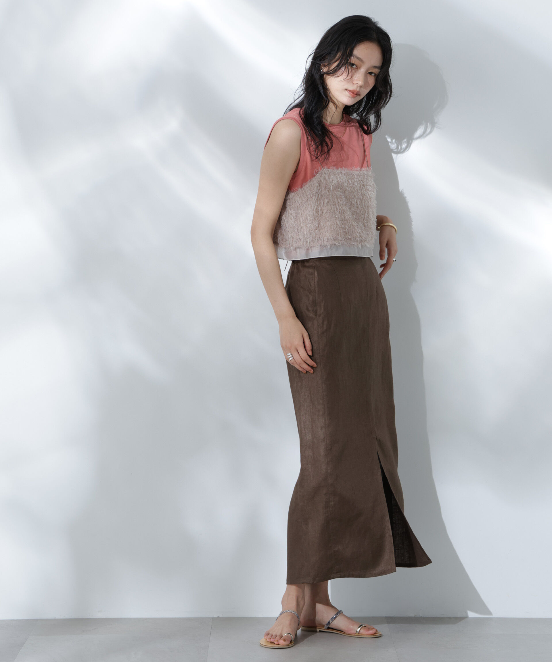 nano･universe「Anti Soaked(R) 汗染み防止カラフルノースリTシャツ」|Tシャツ・カットソー|