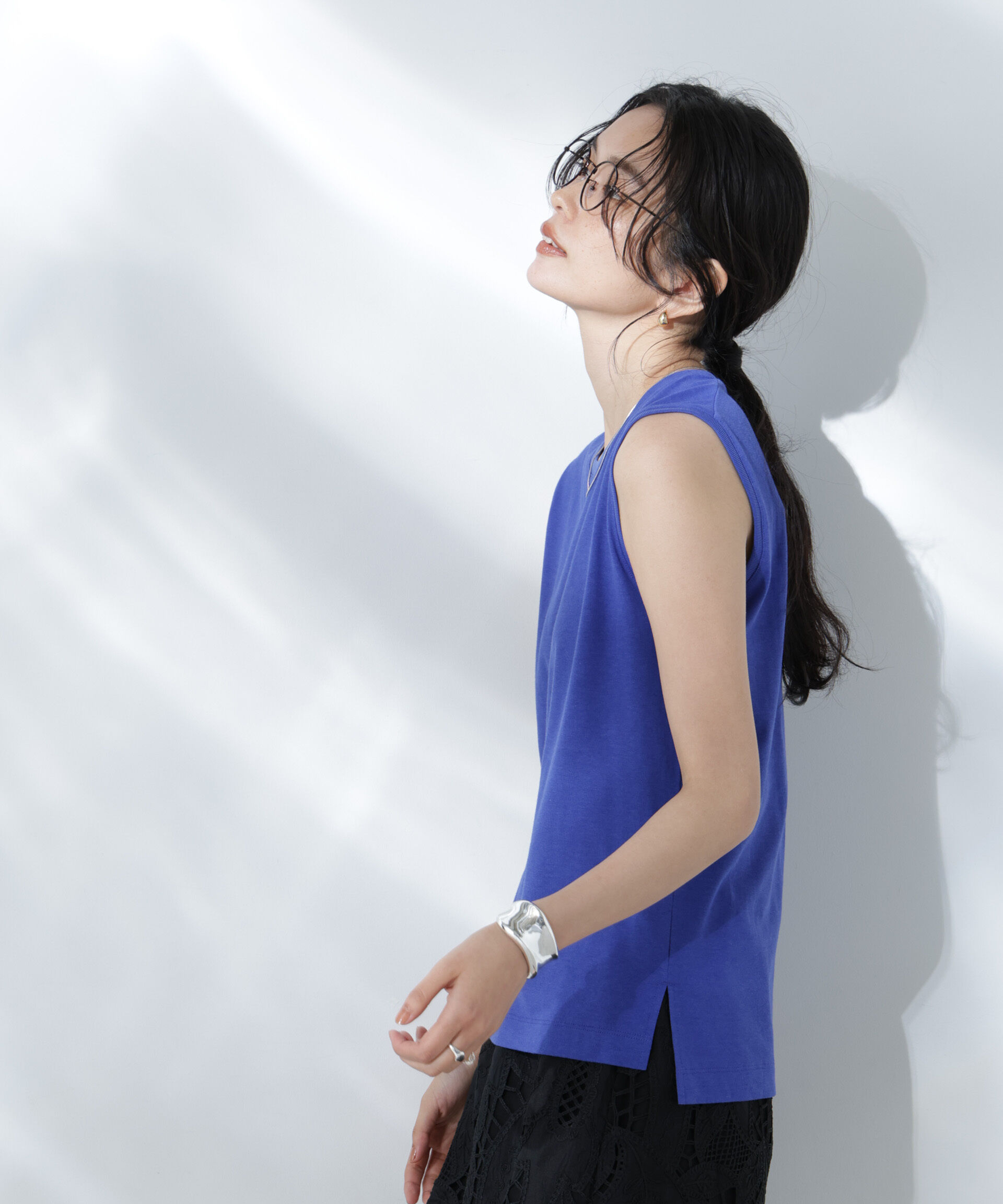 nano･universe「Anti Soaked(R) 汗染み防止カラフルノースリTシャツ」|Tシャツ・カットソー|