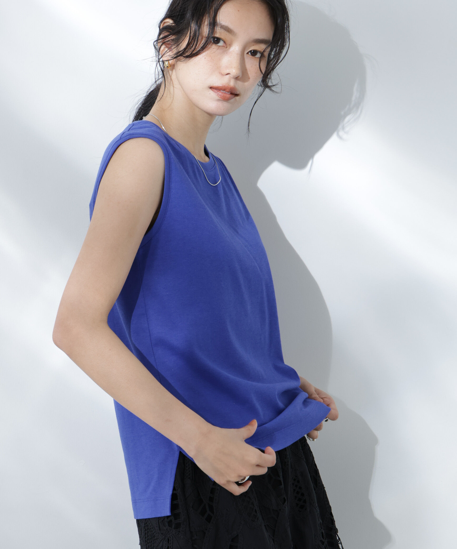 nano･universe「Anti Soaked(R) 汗染み防止カラフルノースリTシャツ」|Tシャツ・カットソー|