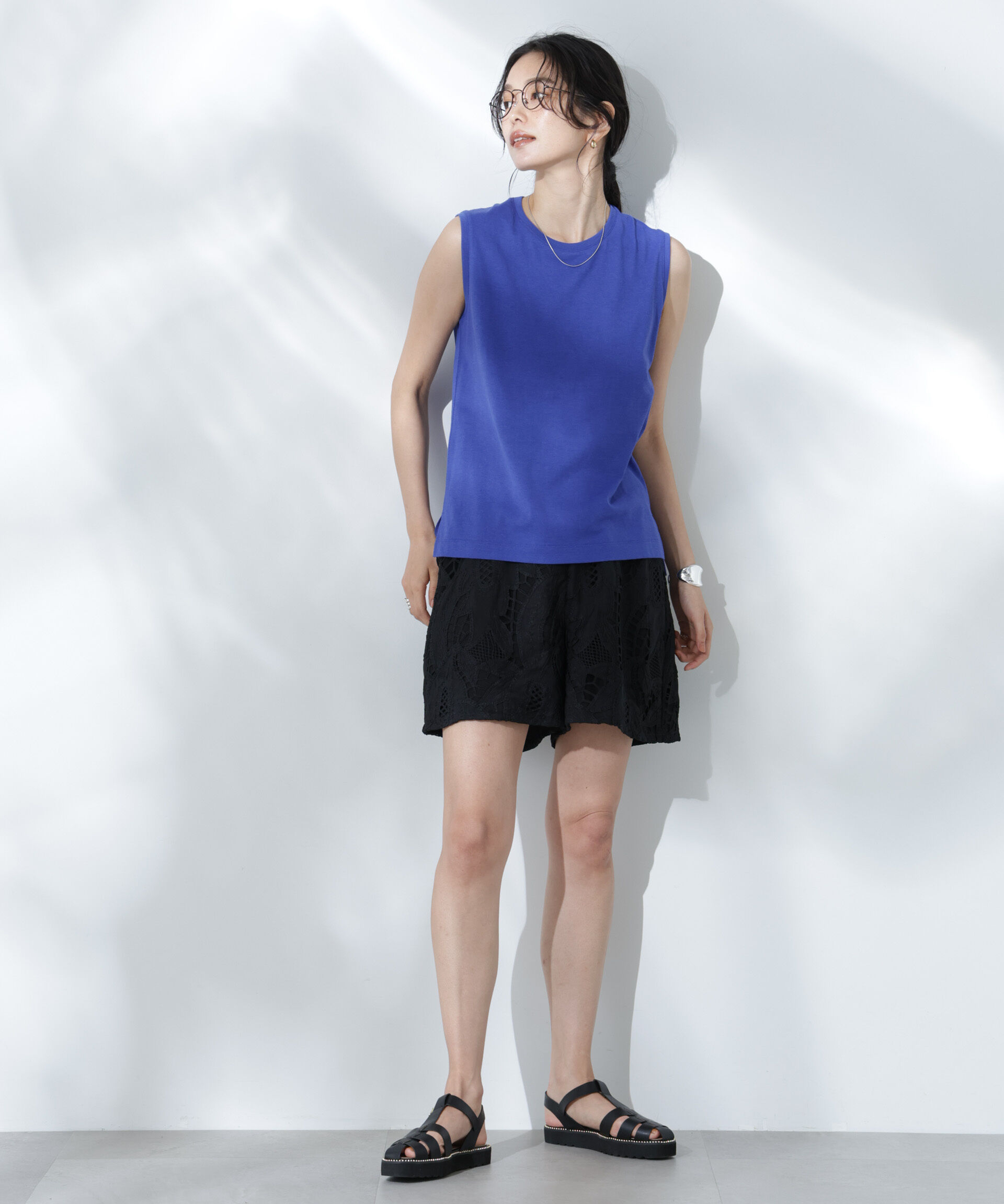 nano･universe「Anti Soaked(R) 汗染み防止カラフルノースリTシャツ」|Tシャツ・カットソー|