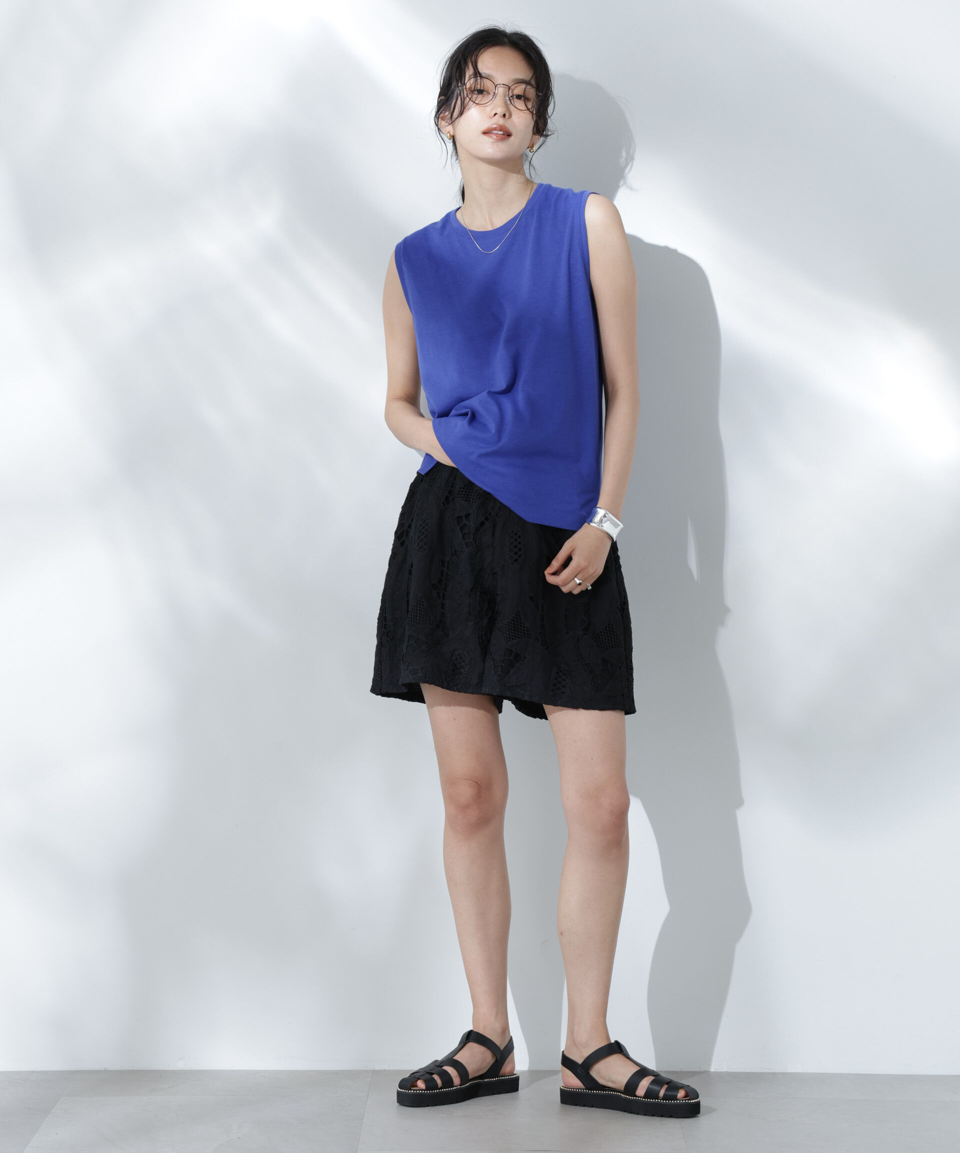 nano･universe「Anti Soaked(R) 汗染み防止カラフルノースリTシャツ」|Tシャツ・カットソー|