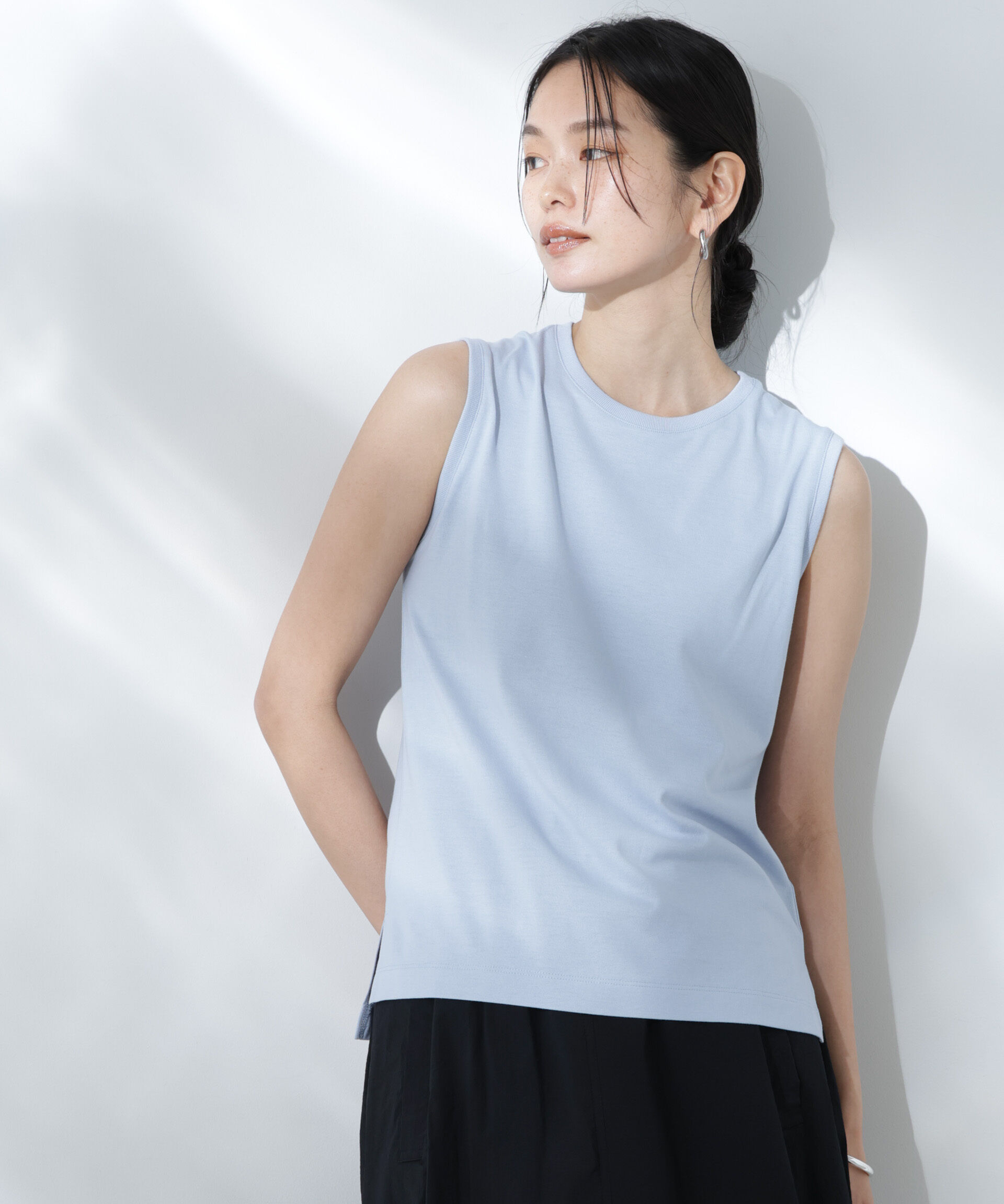 nano･universe「Anti Soaked(R) 汗染み防止カラフルノースリTシャツ」|Tシャツ・カットソー|