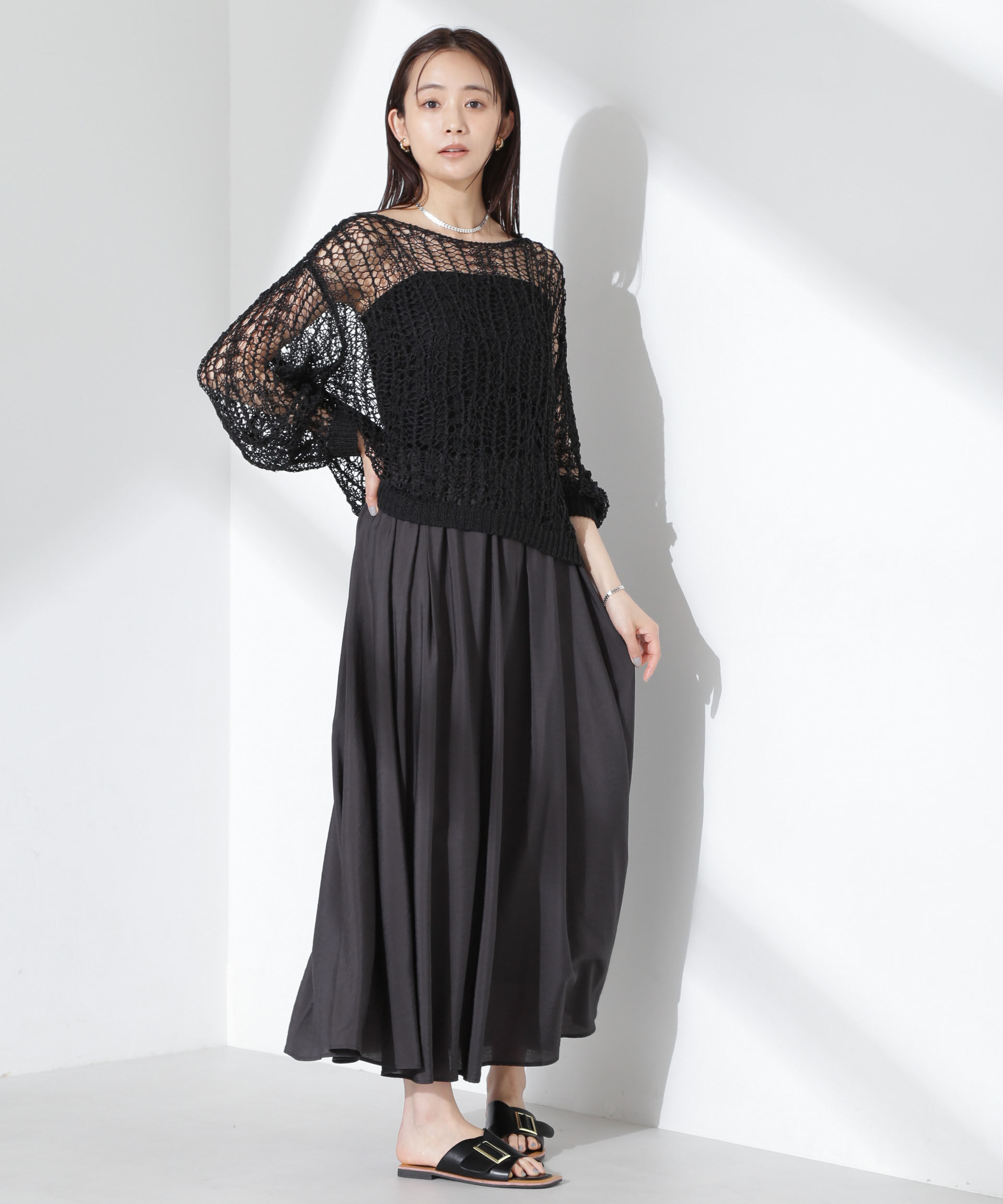 nano･universe「シアーボリュームスカート」|スカート|