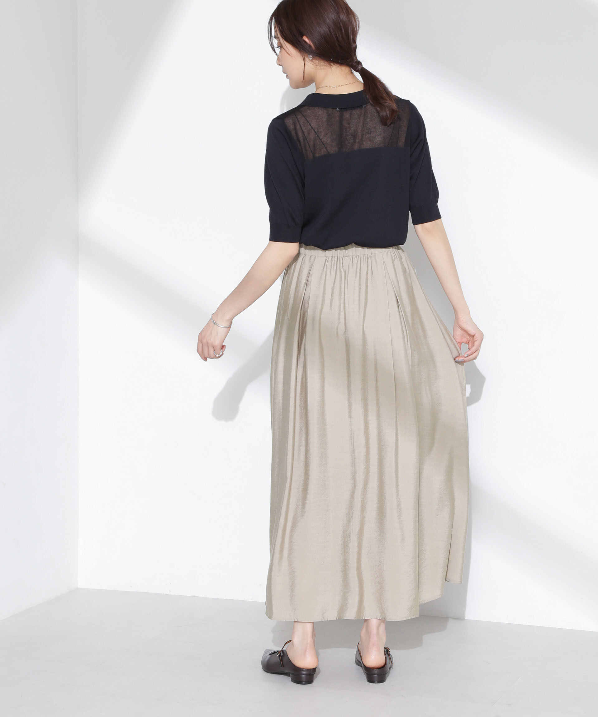 nano･universe「シアーボリュームスカート」|スカート|