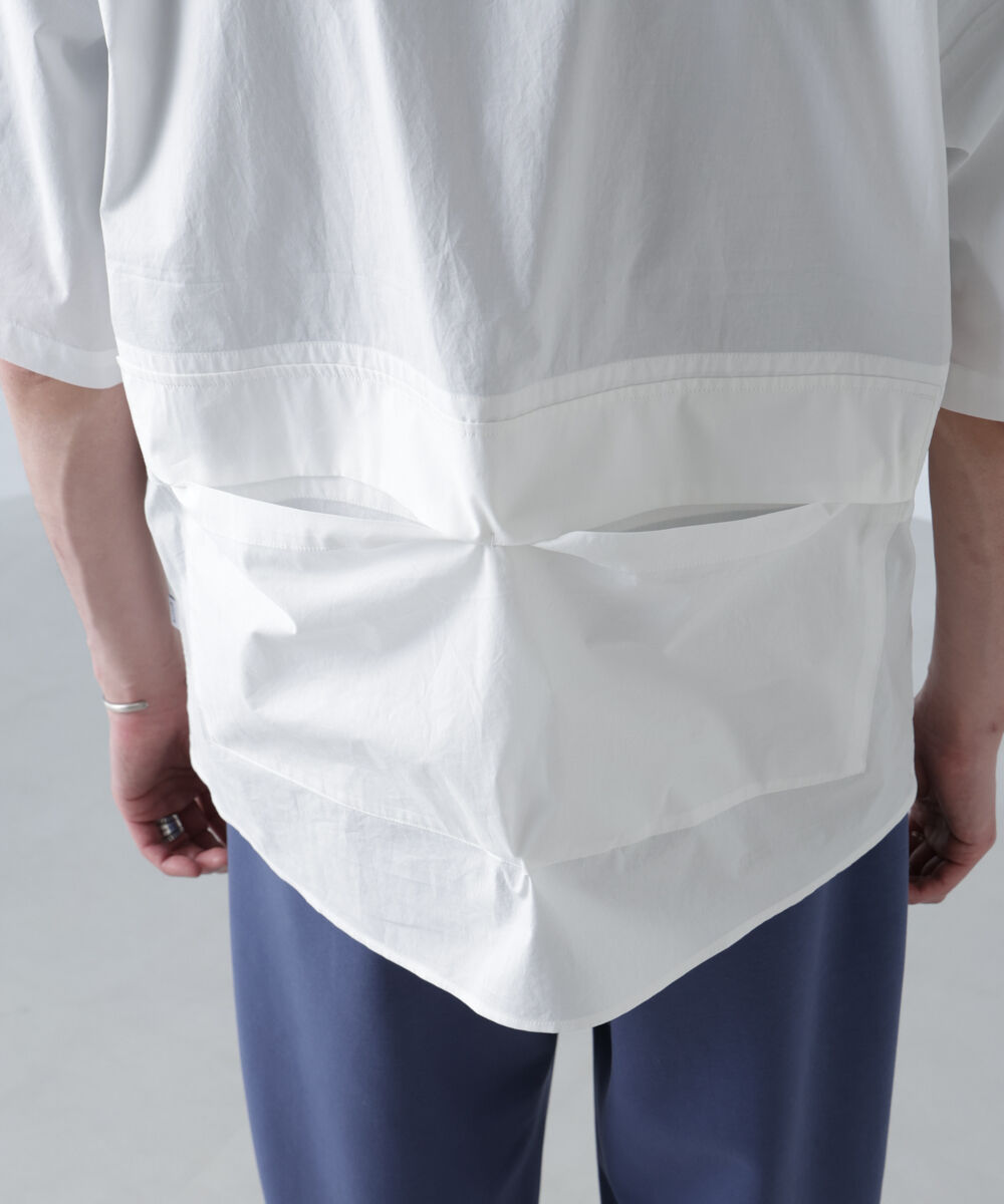 nano･universe「「NJ/CLUB」 ユーティリティマルチポケットシャツ 半袖」|シャツ・ブラウス|