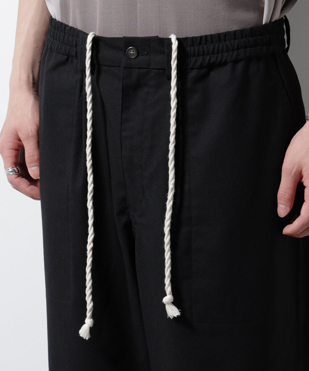 nano･universe「リネンミックスリラックスイージーパンツ」|チノ|