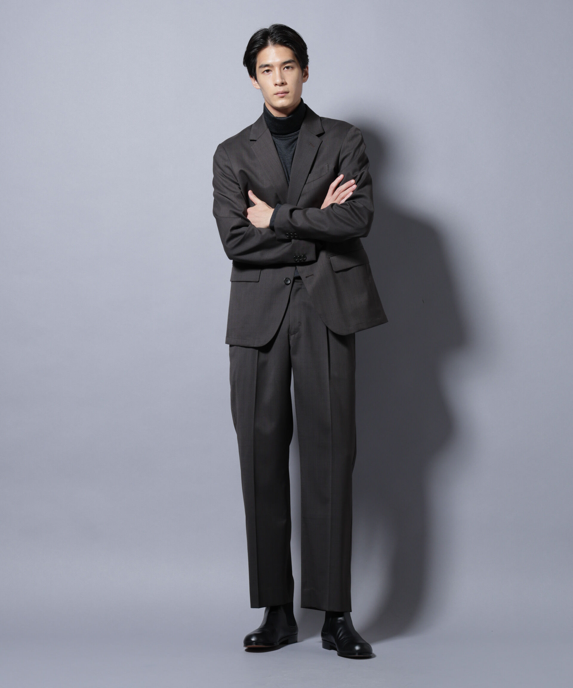 nano･universe「「Damerino Select」RENU(R)T/Wシャドーチェックパンツ（セットアップ可)」|スーツ|