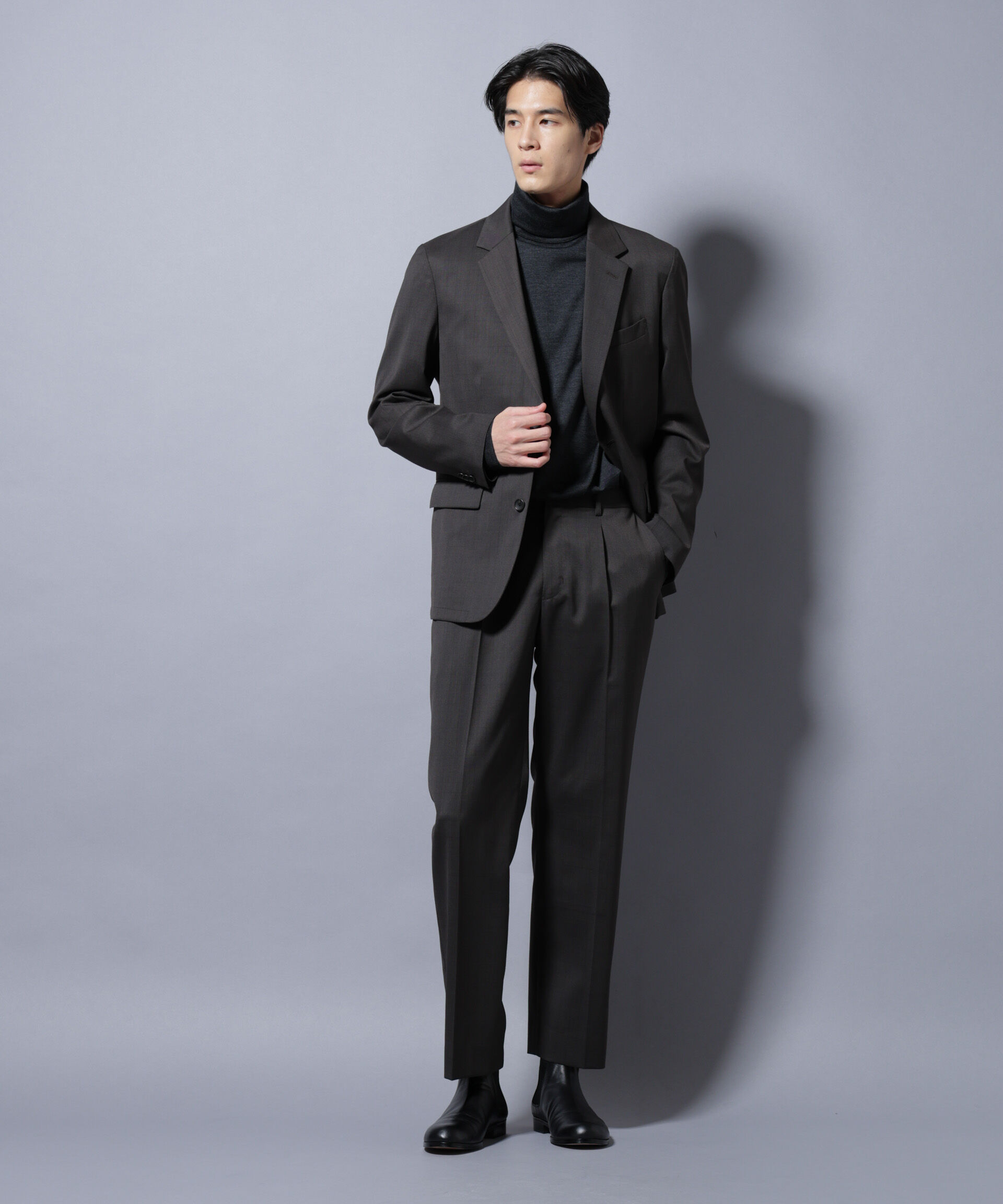 nano･universe「「Damerino Select」RENU(R)T/Wシャドーチェックパンツ（セットアップ可)」|スーツ|