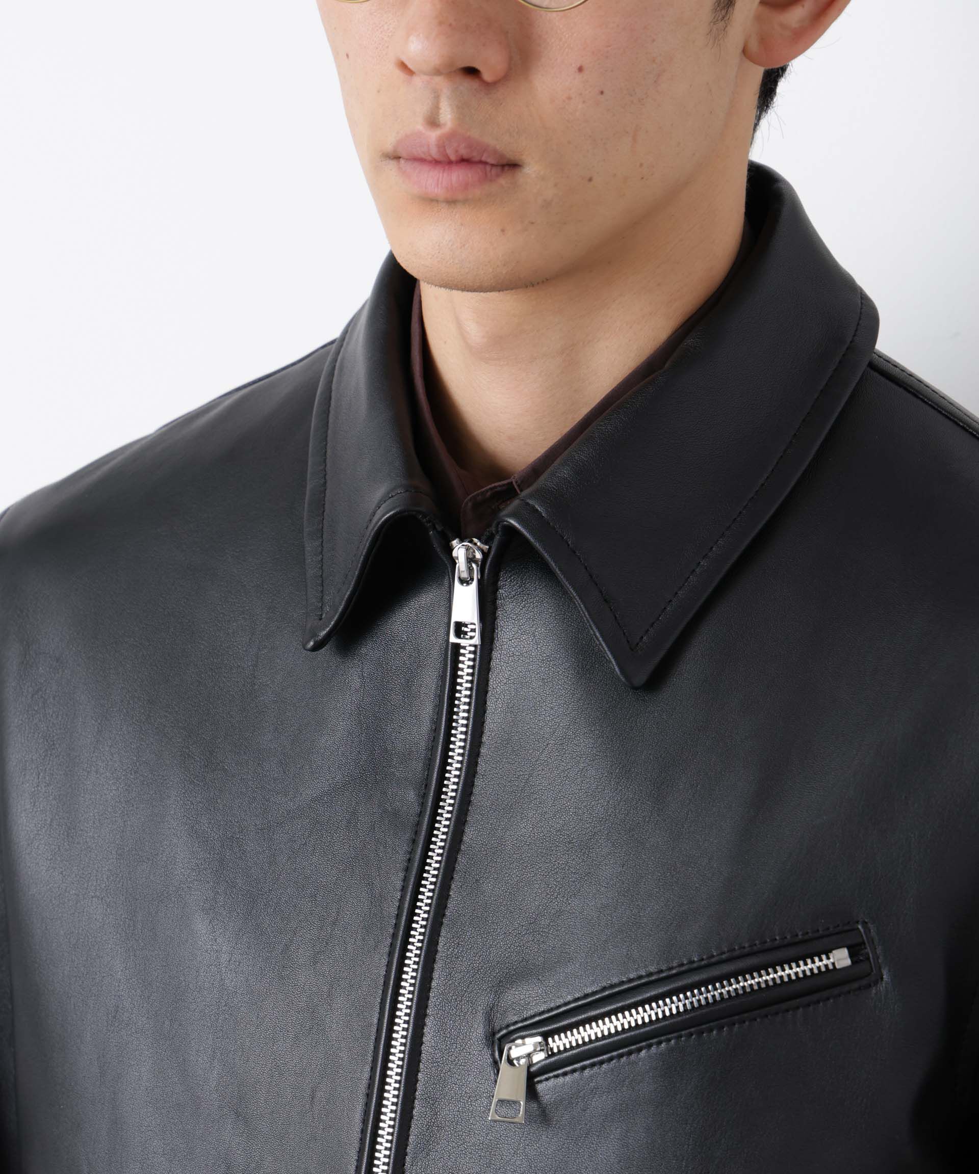 nano･universe「ラムナッパレザーライダースジャケット」|ライダースジャケット|