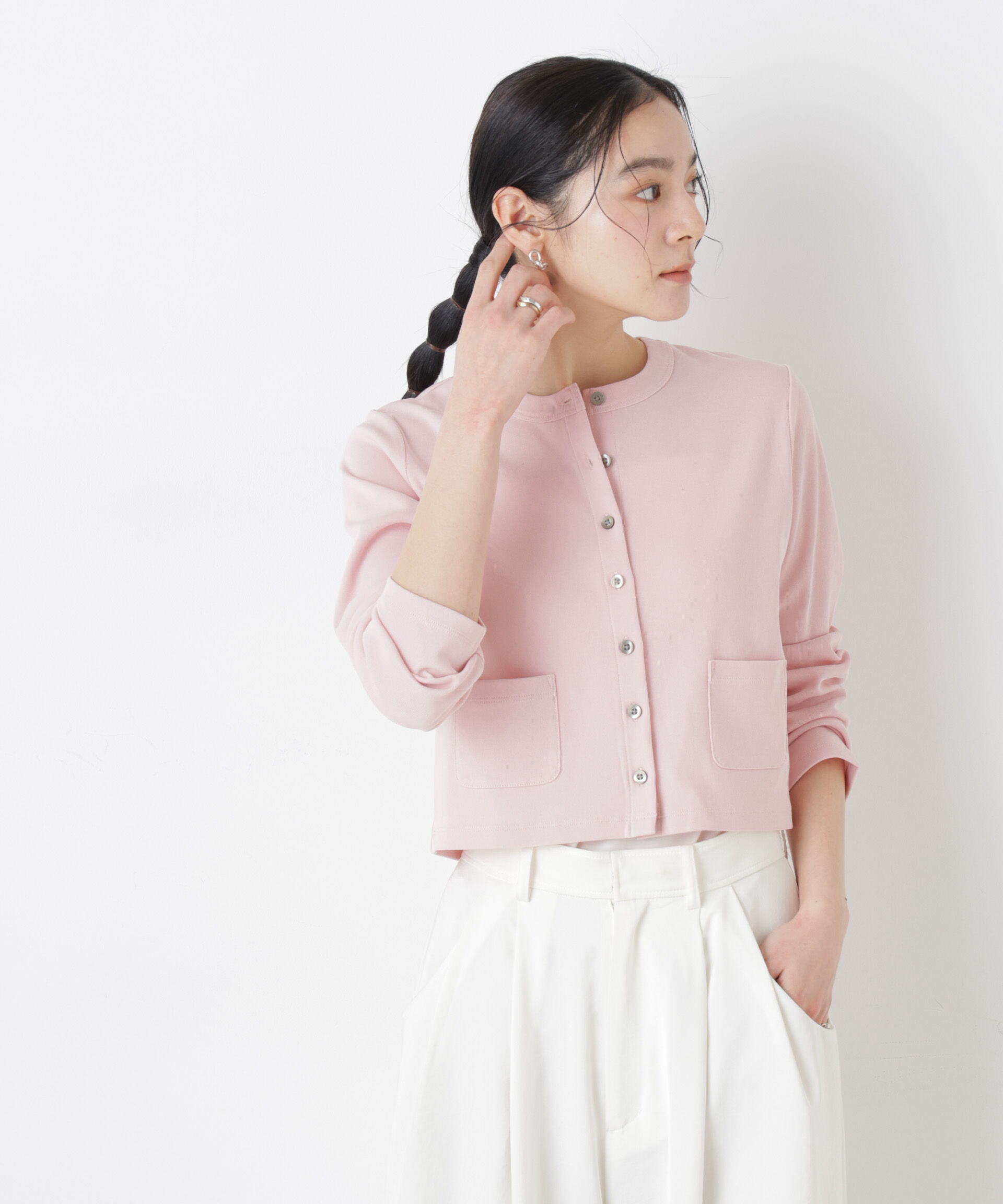 nano･universe「強撚コットンコンパクトカーディガン」|Tシャツ・カットソー|