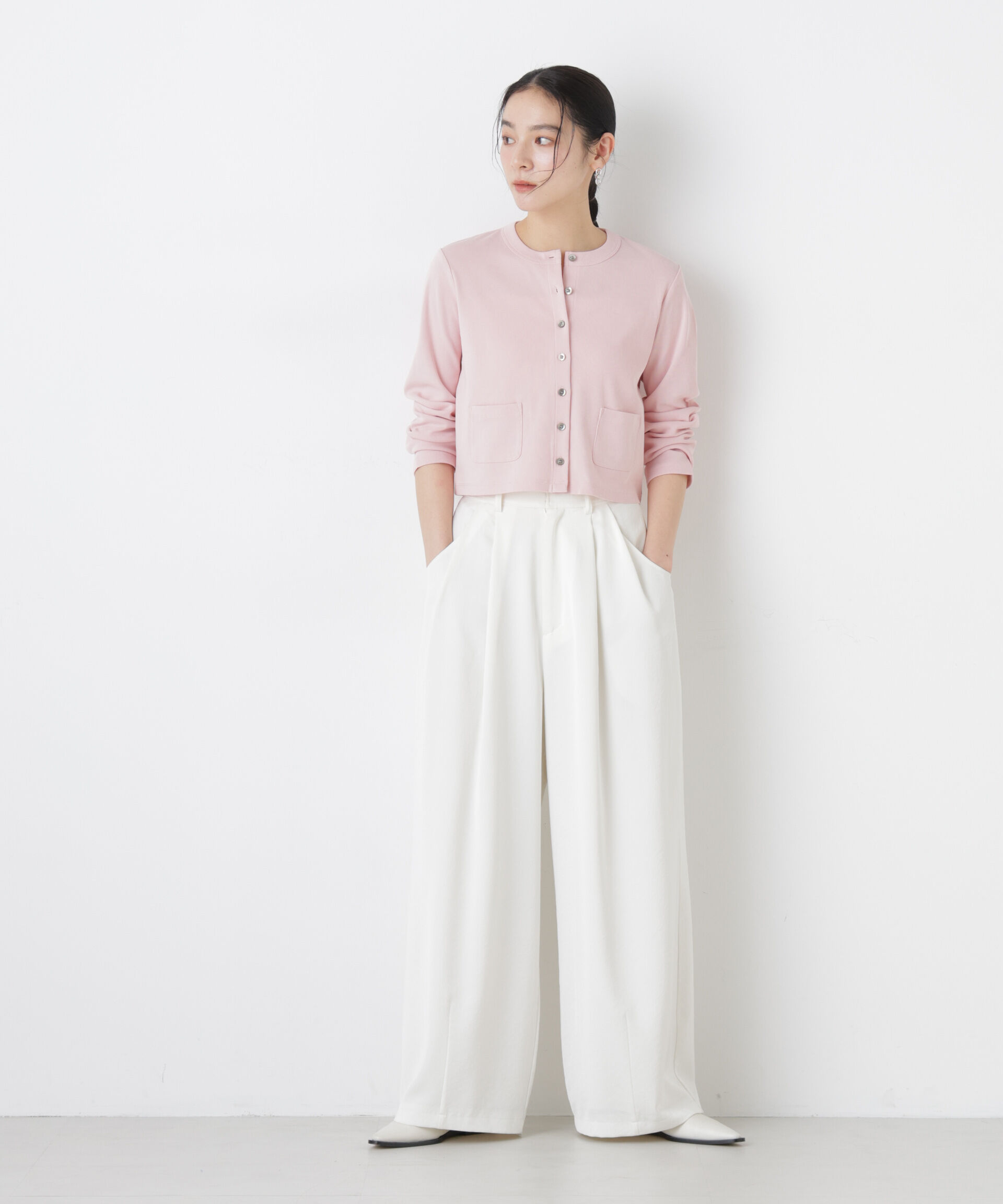 nano･universe「強撚コットンコンパクトカーディガン」|Tシャツ・カットソー|