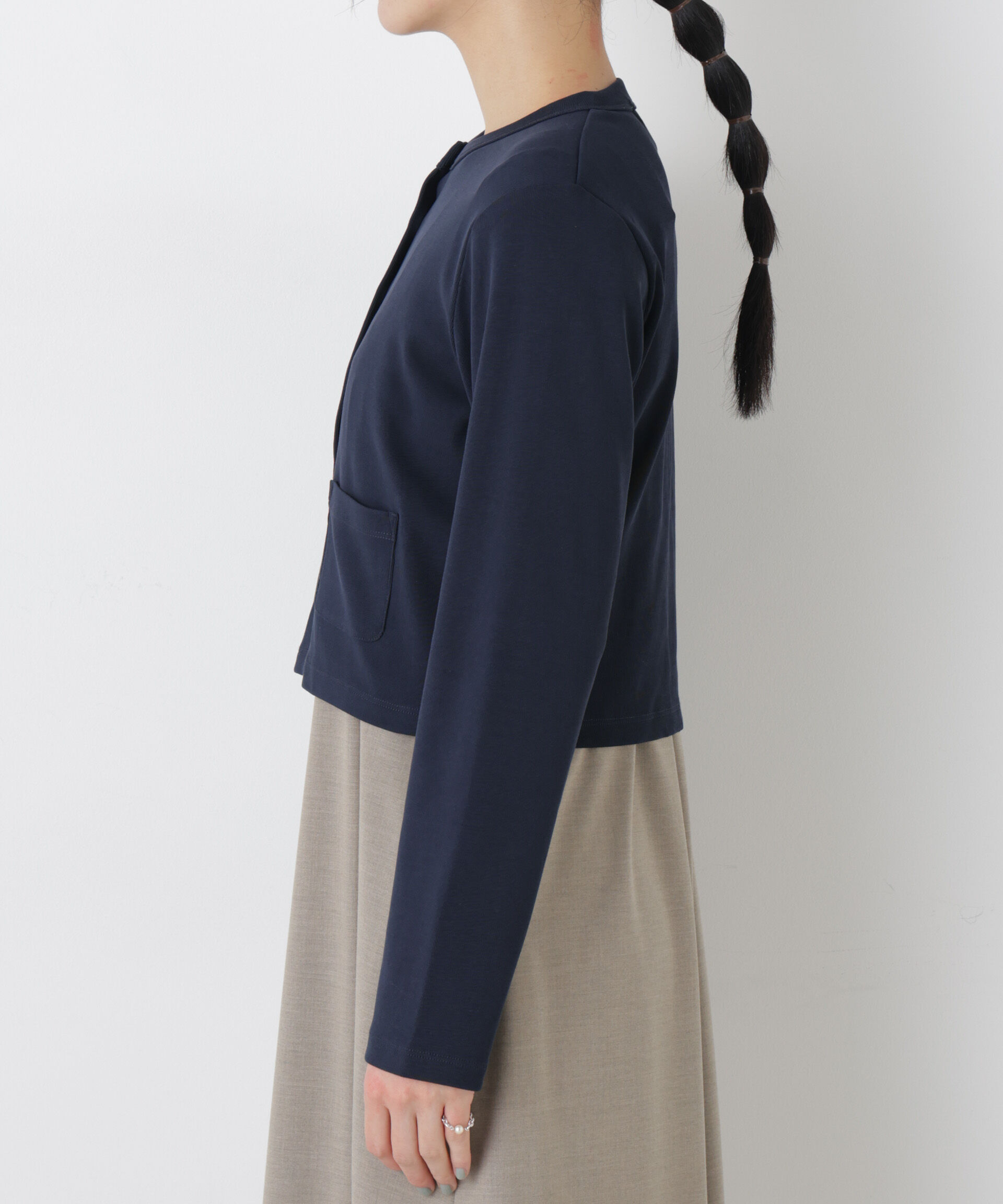 nano･universe「強撚コットンコンパクトカーディガン」|Tシャツ・カットソー|