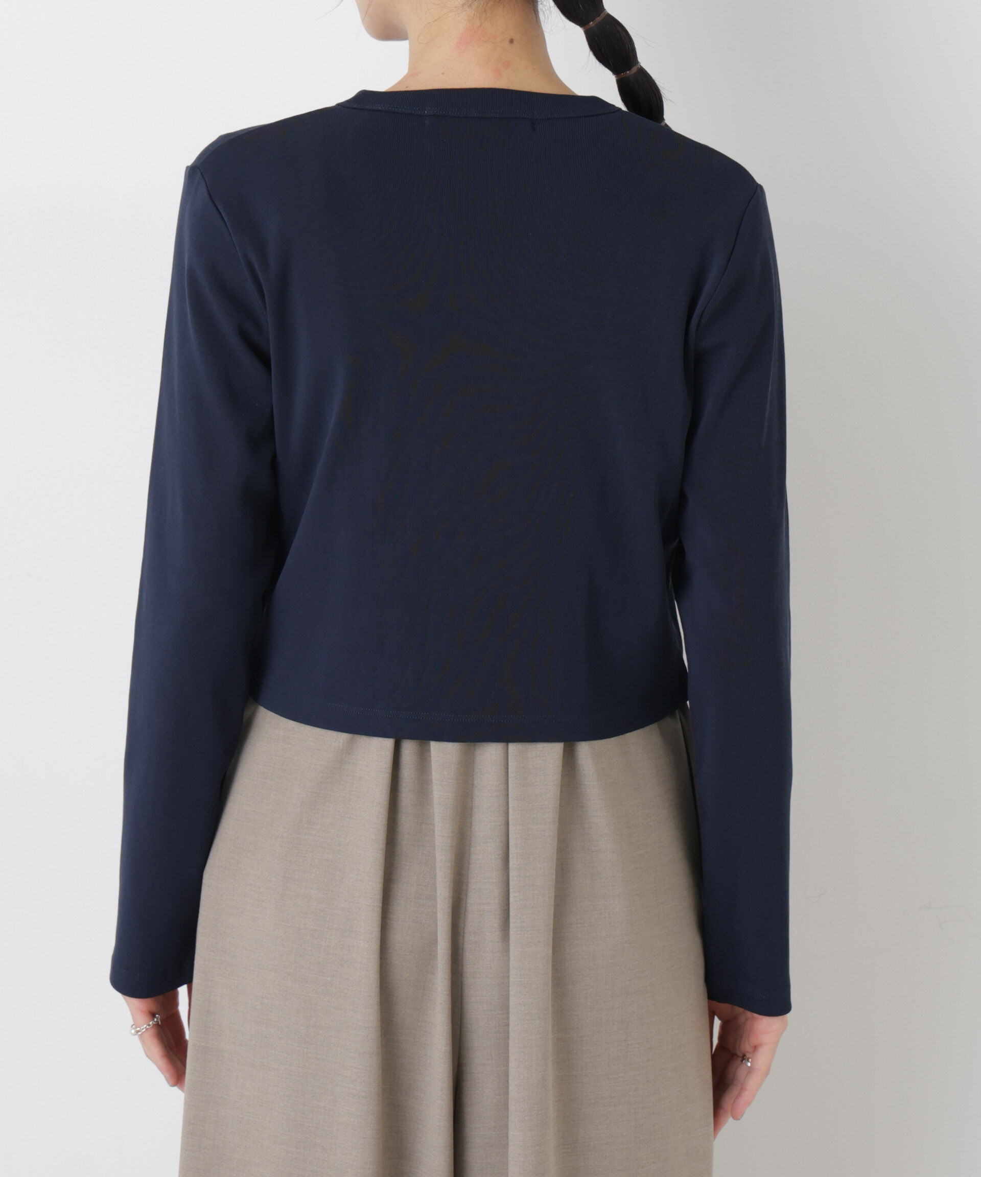 nano･universe「強撚コットンコンパクトカーディガン」|Tシャツ・カットソー|