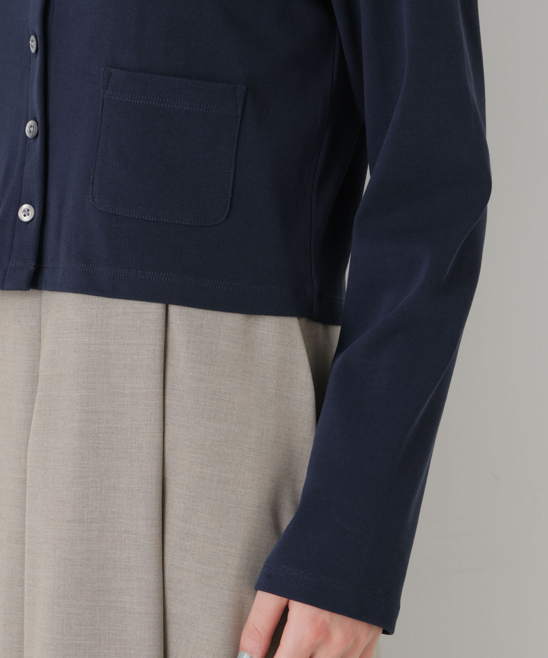 nano･universe「強撚コットンコンパクトカーディガン」|Tシャツ・カットソー|