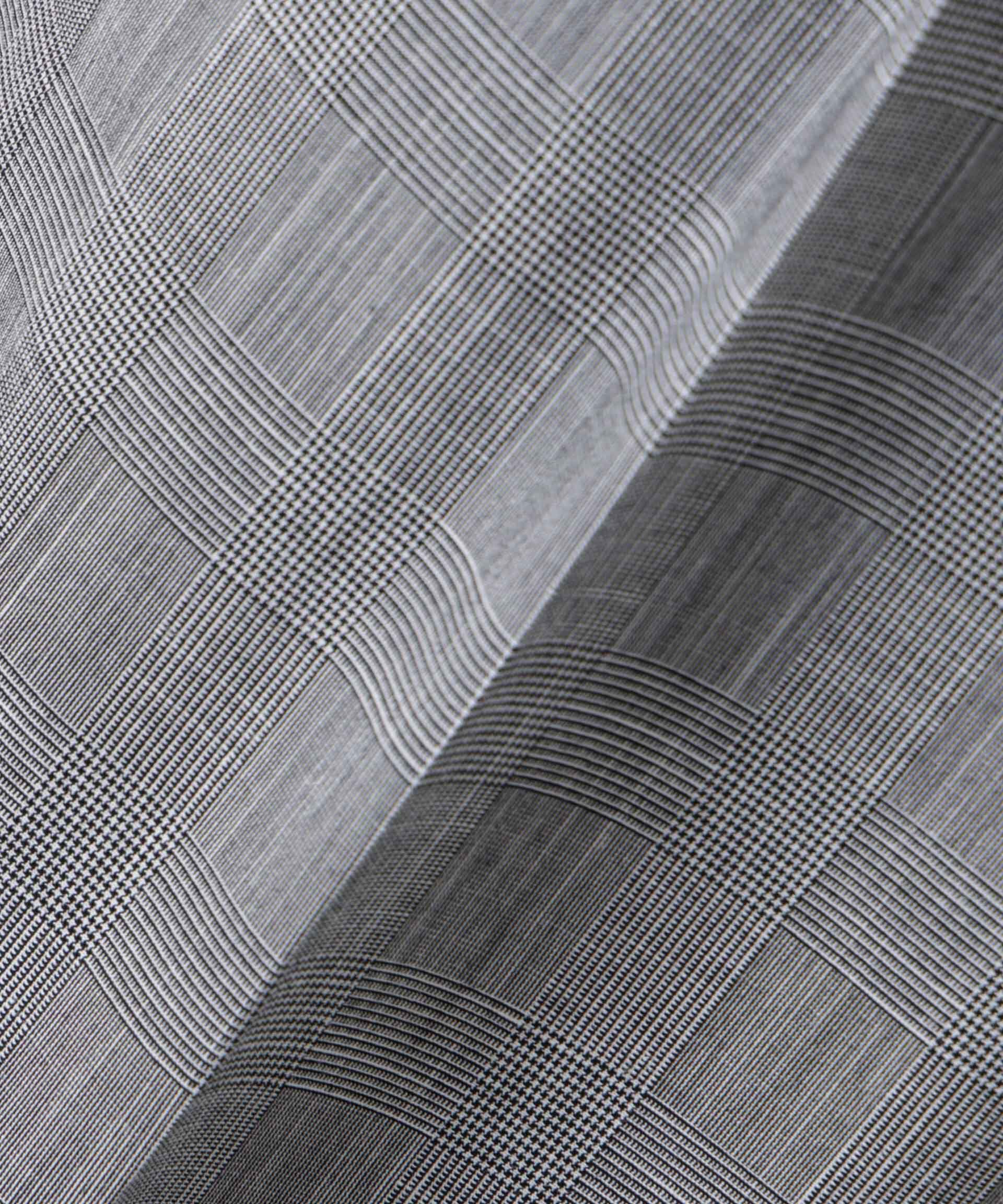 nano･universe「グレンチェックストレートパンツ（セットアップ可）」|チノ|