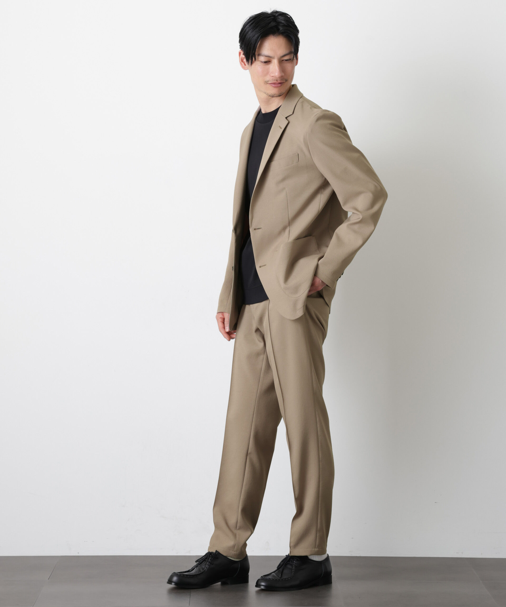 nano･universe「｢DamerinoSelect｣ﾀﾞﾝﾄﾂｵﾁｰﾙ防汚ﾃｯｸｽﾄﾚｯﾁｼﾞｬｹｯﾄ(ｾ 」|スーツ|