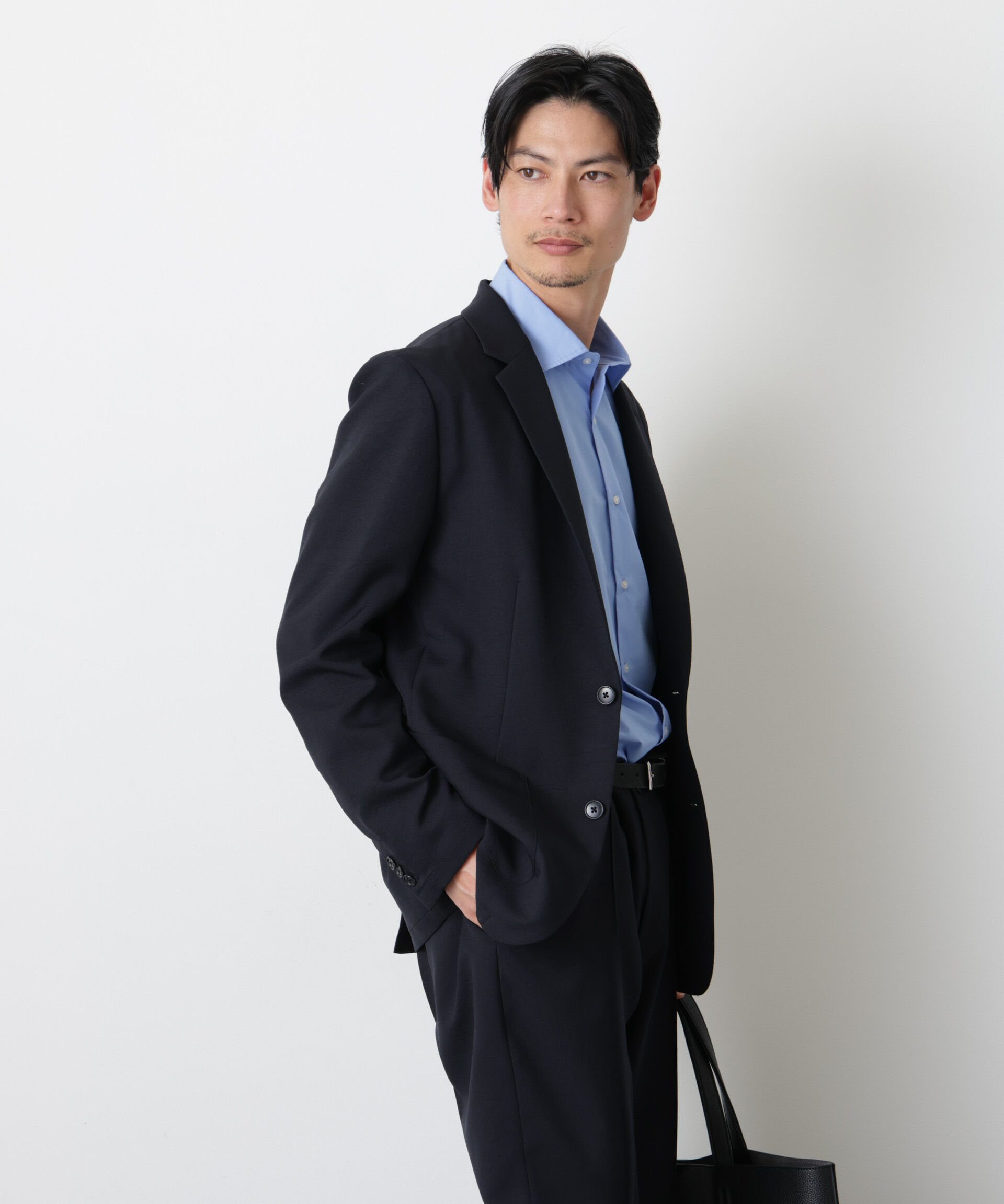 nano･universe「｢DamerinoSelect｣ﾀﾞﾝﾄﾂｵﾁｰﾙ防汚ﾃｯｸｽﾄﾚｯﾁｼﾞｬｹｯﾄ(ｾ 」|スーツ|