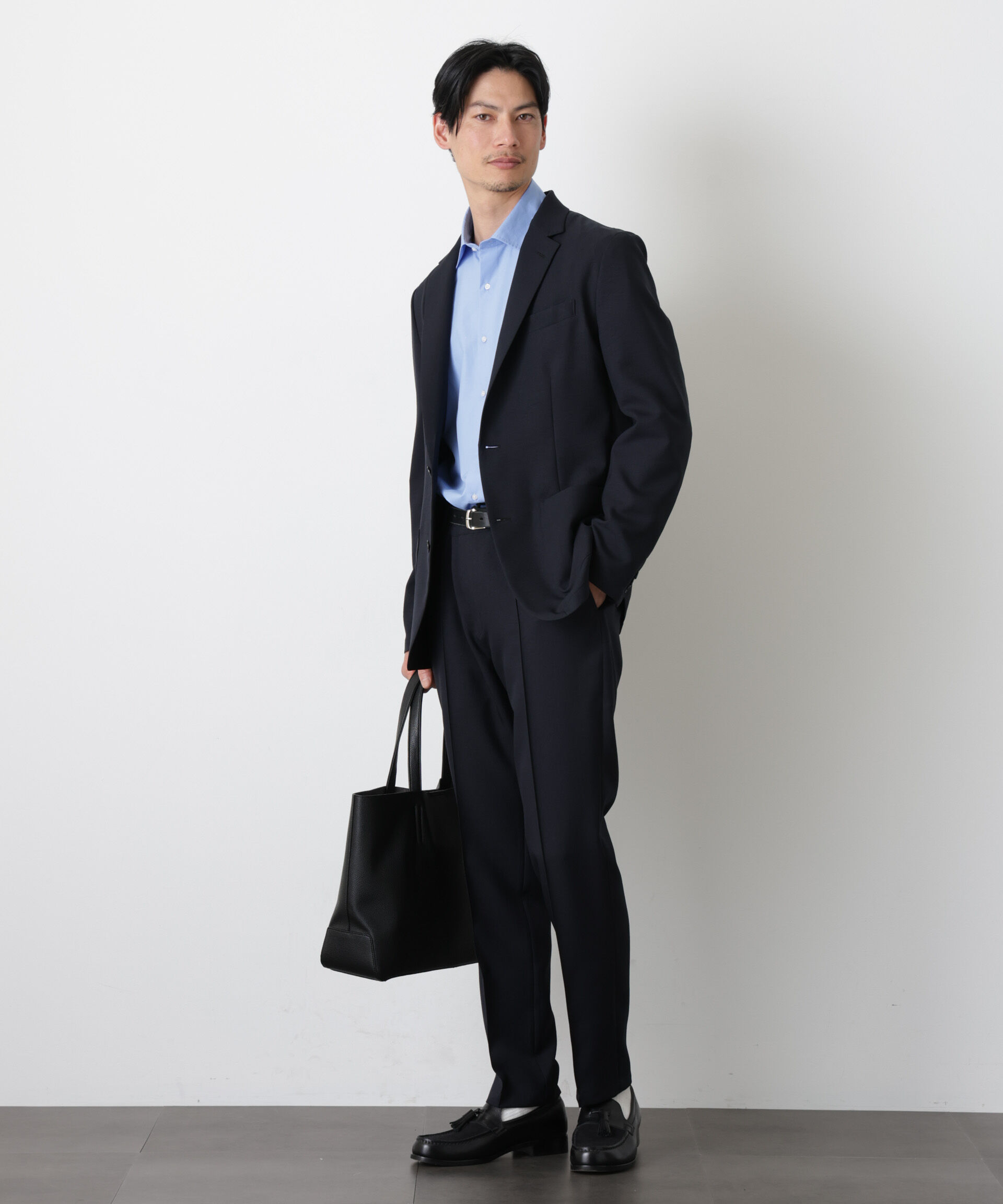 nano･universe「｢DamerinoSelect｣ﾀﾞﾝﾄﾂｵﾁｰﾙ防汚ﾃｯｸｽﾄﾚｯﾁｼﾞｬｹｯﾄ(ｾ 」|スーツ|