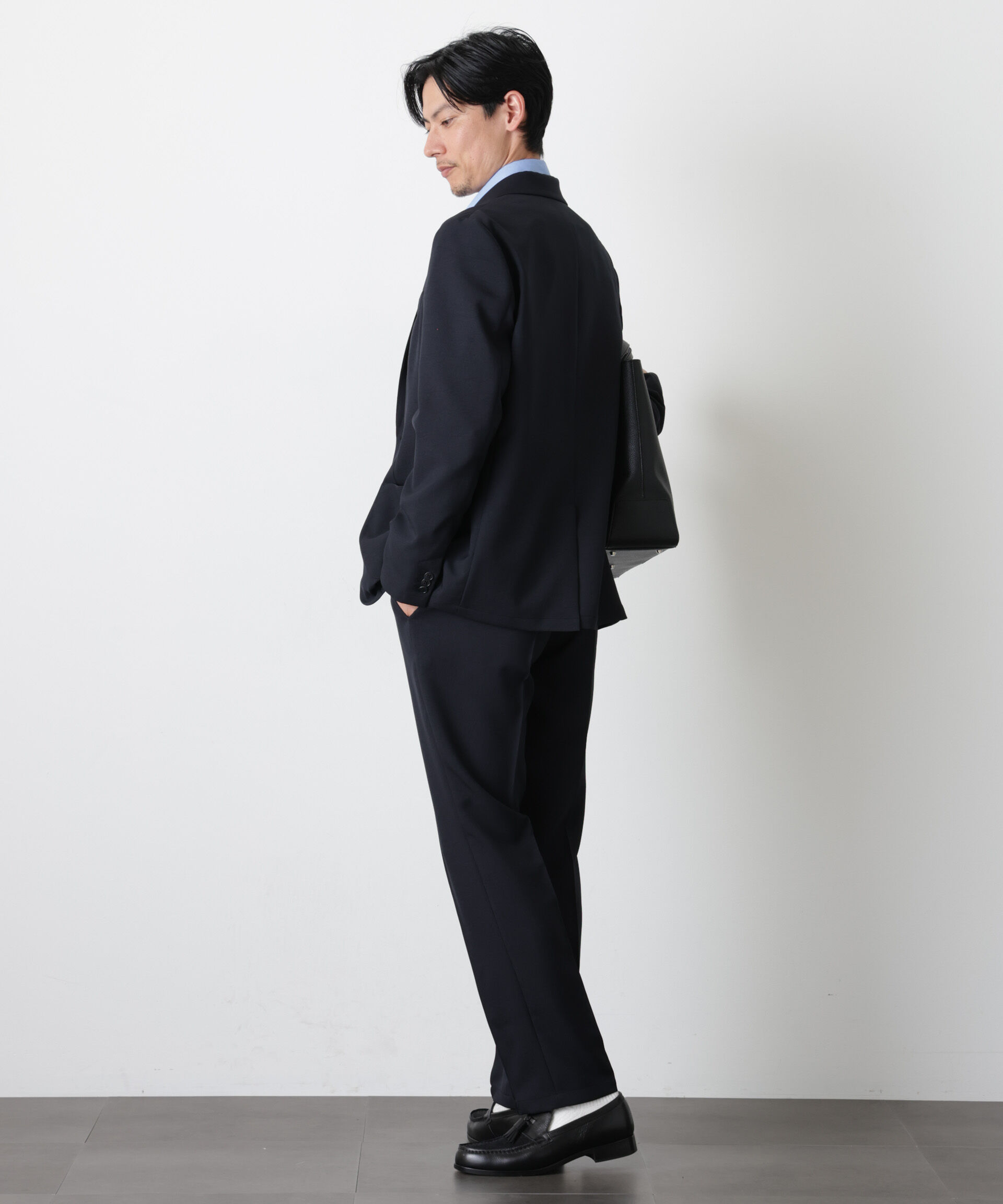 nano･universe「｢DamerinoSelect｣ﾀﾞﾝﾄﾂｵﾁｰﾙ防汚ﾃｯｸｽﾄﾚｯﾁｼﾞｬｹｯﾄ(ｾ 」|スーツ|