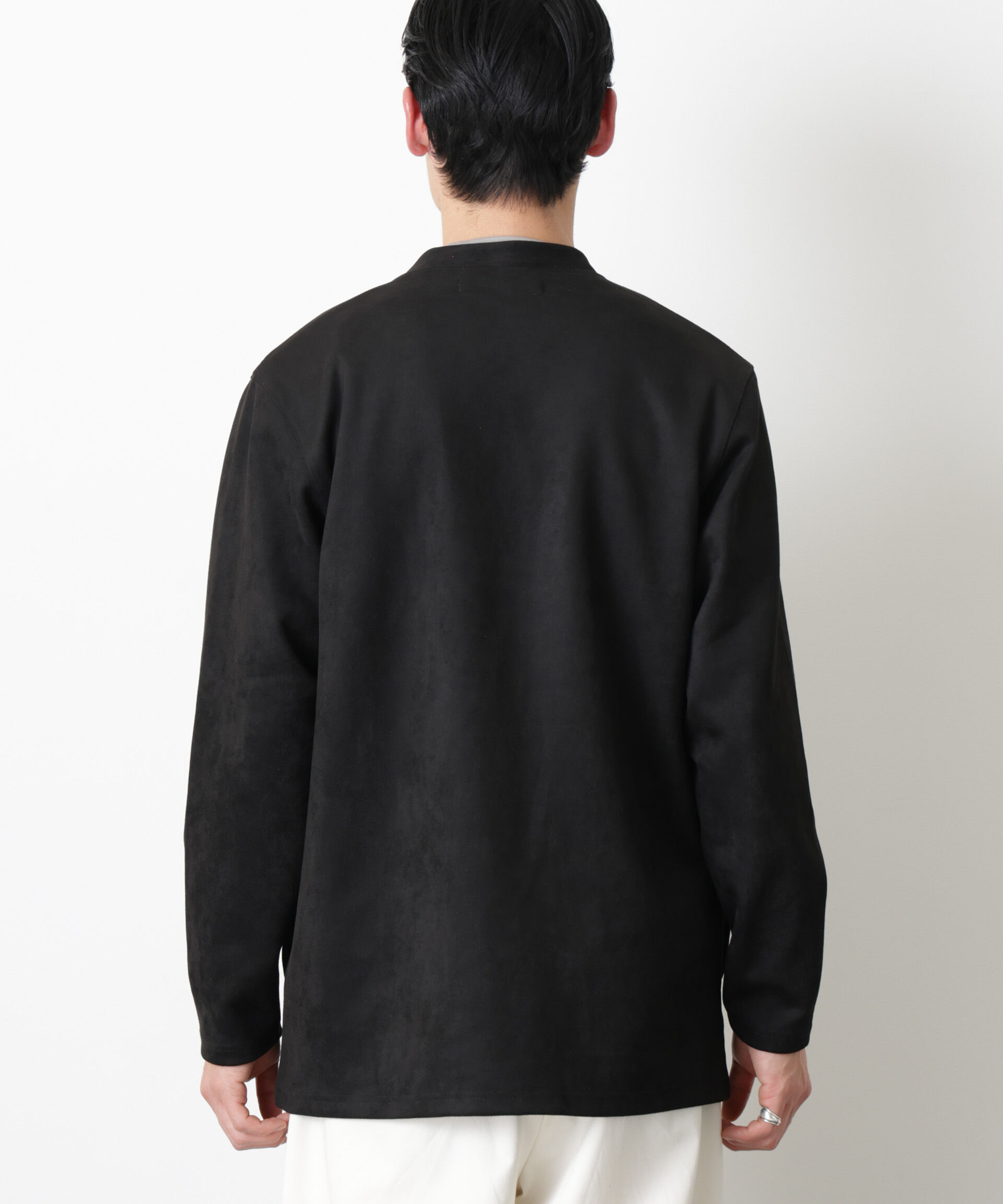 nano･universe「フェイクスエードトッパーカーディガン」|Tシャツ・カットソー|