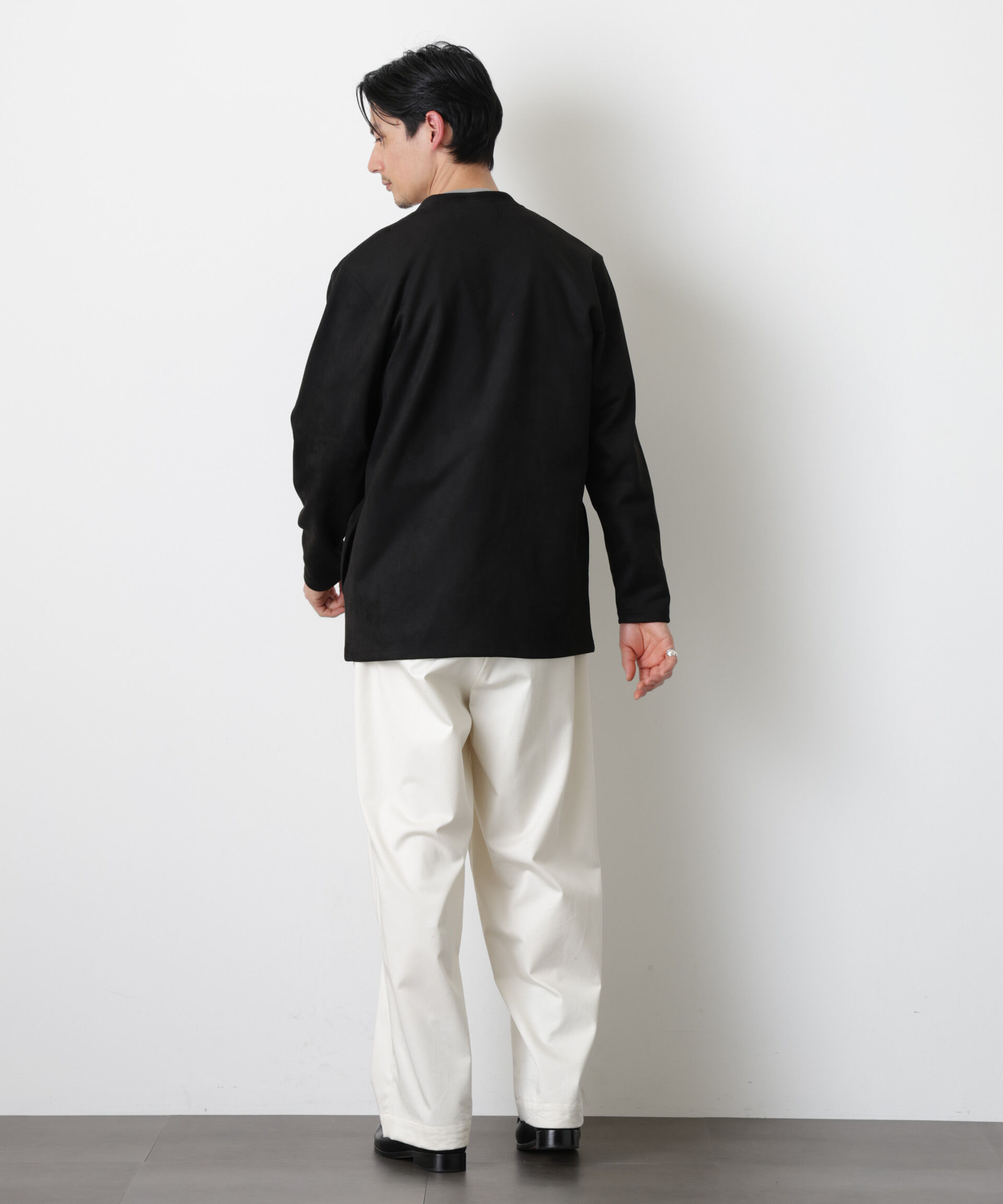 nano･universe「フェイクスエードトッパーカーディガン」|Tシャツ・カットソー|