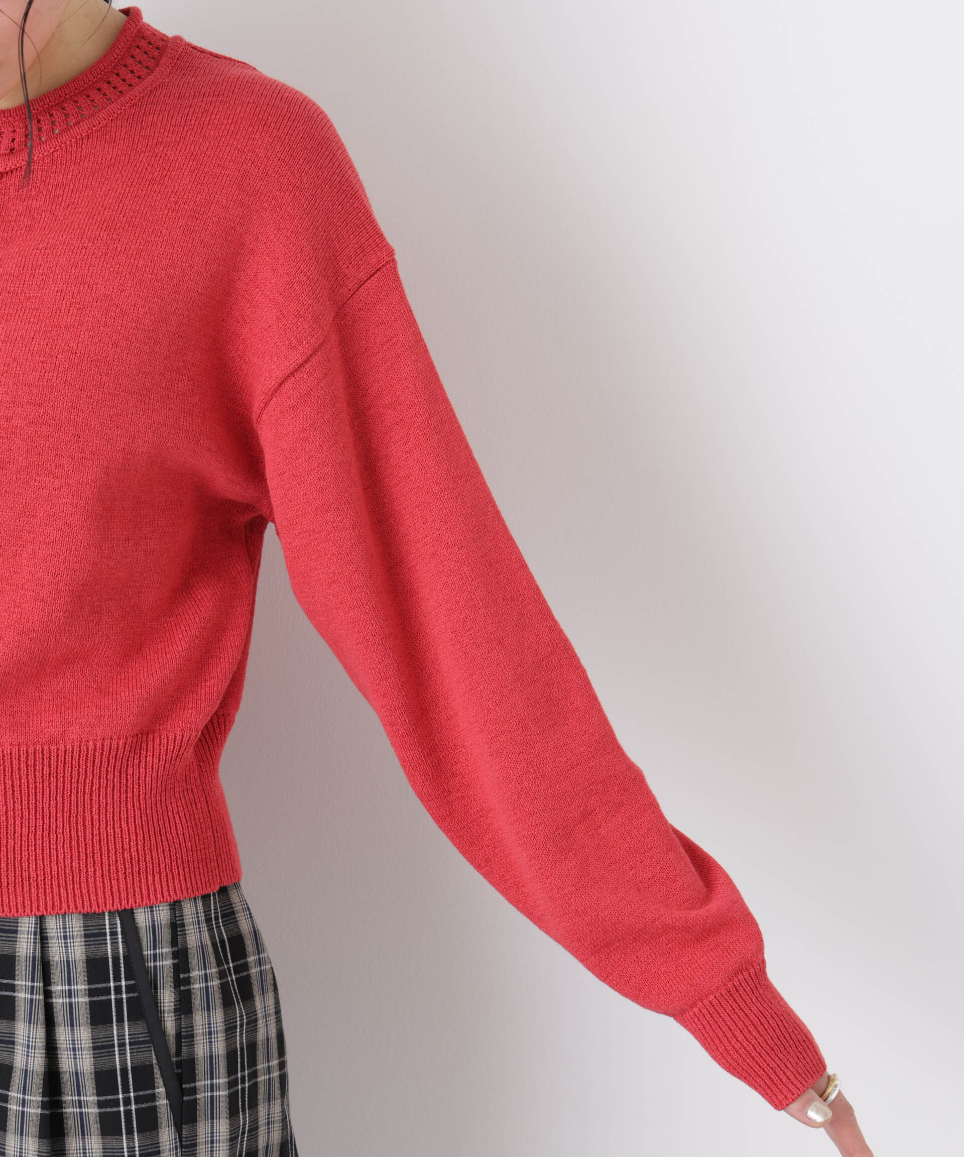 nano･universe「リネン混テープヤーンジップニットカーディガン」|ニット・セーター|