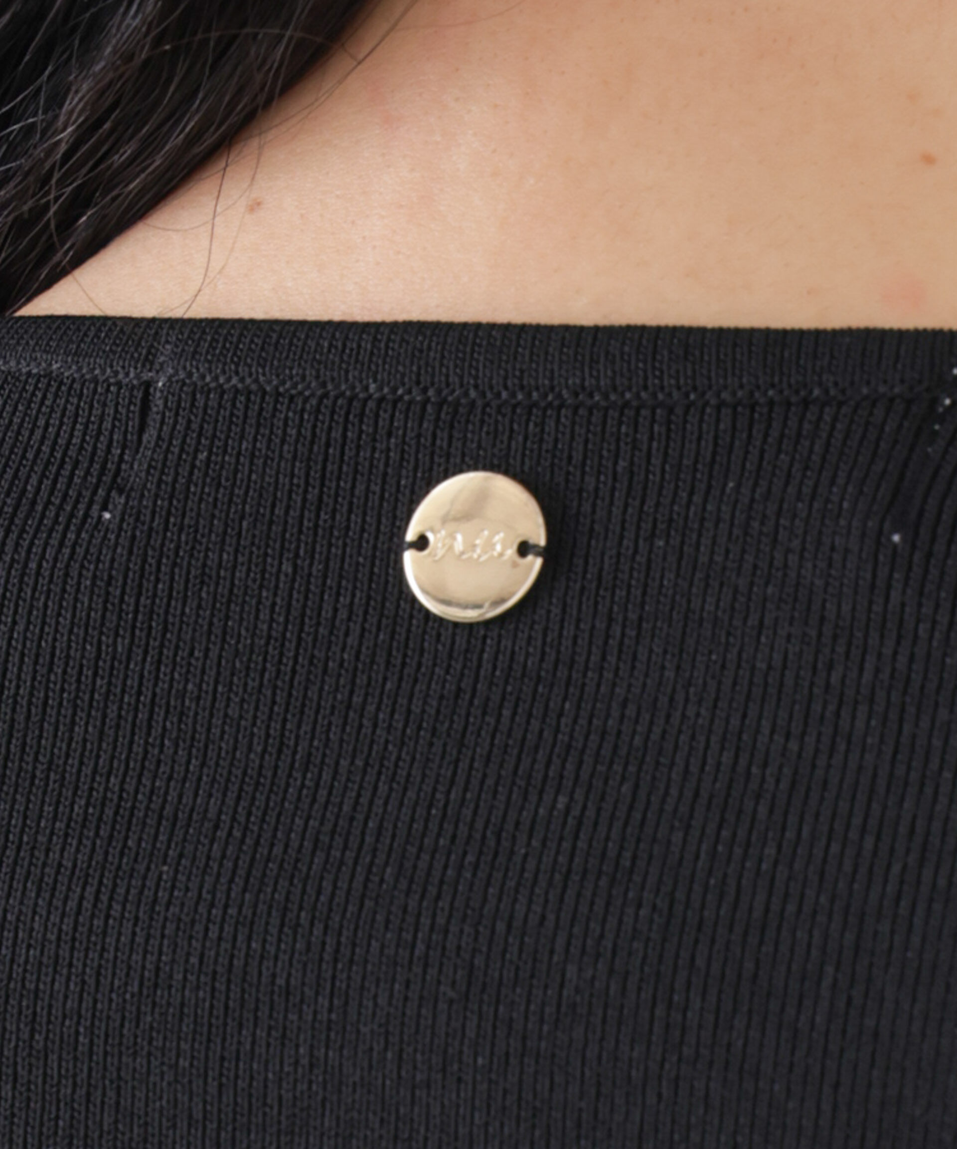 nano･universe「7function フロントフリル総針ニット」|ニット・セーター|