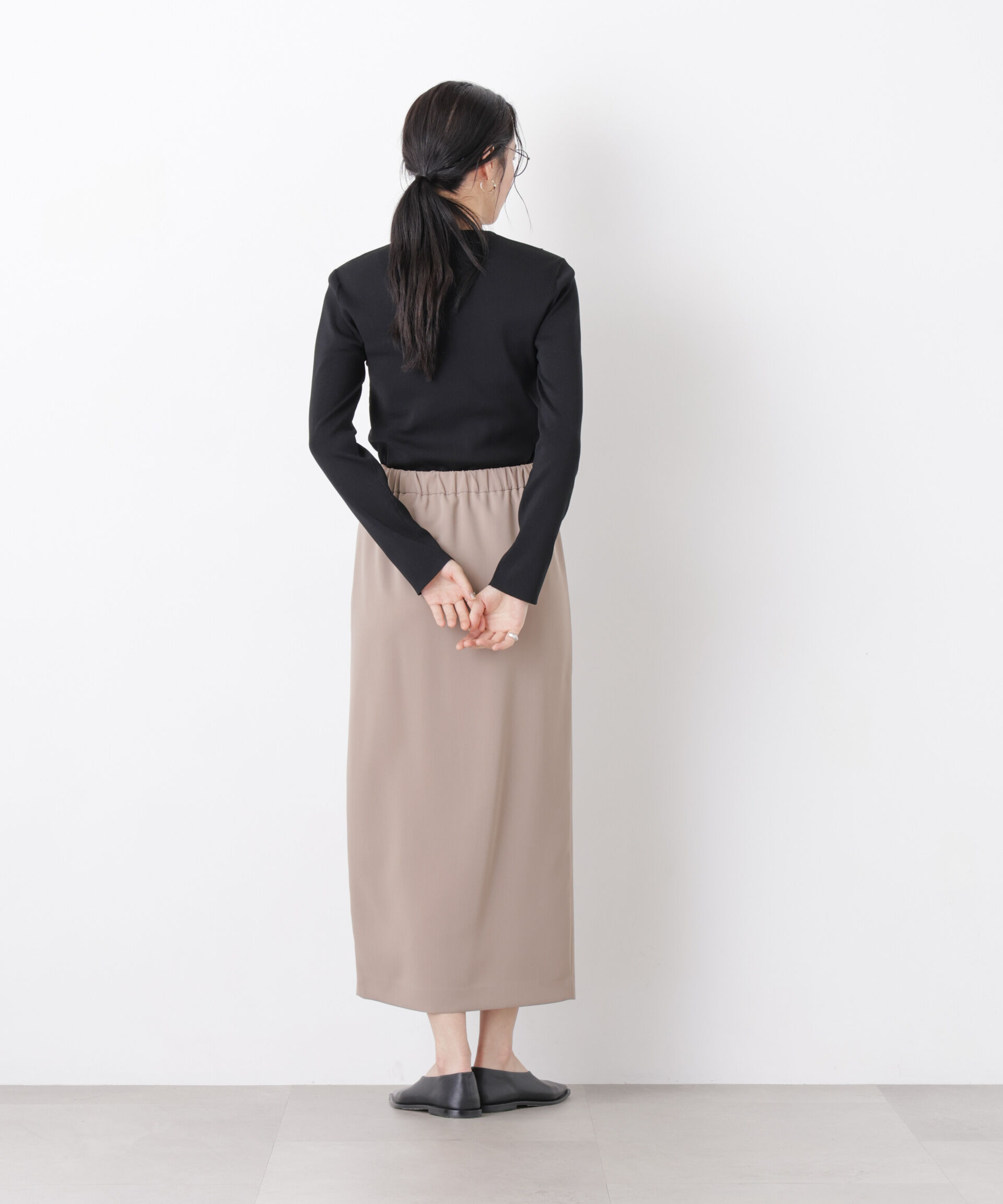 nano･universe「7function フロントフリル総針ニット」|ニット・セーター|