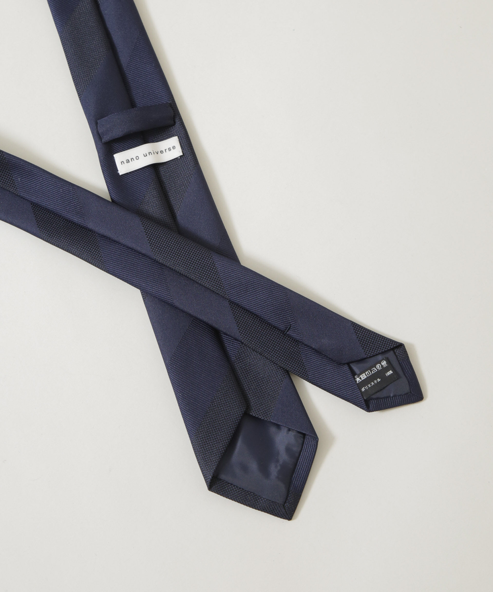 nano･universe「京都西陣ウォッシャブルシャドーストライプネクタイ」|ネクタイ・蝶ネクタイ|