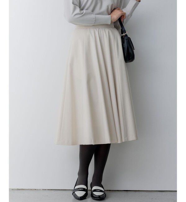 組曲「T/Rツイルストレッチ フレアスカート」|スカート|アイボリー系