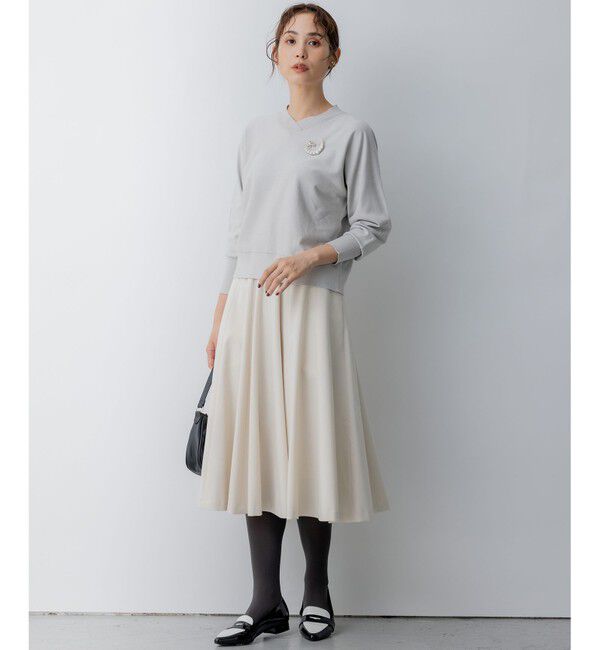 組曲「T/Rツイルストレッチ フレアスカート」|スカート|