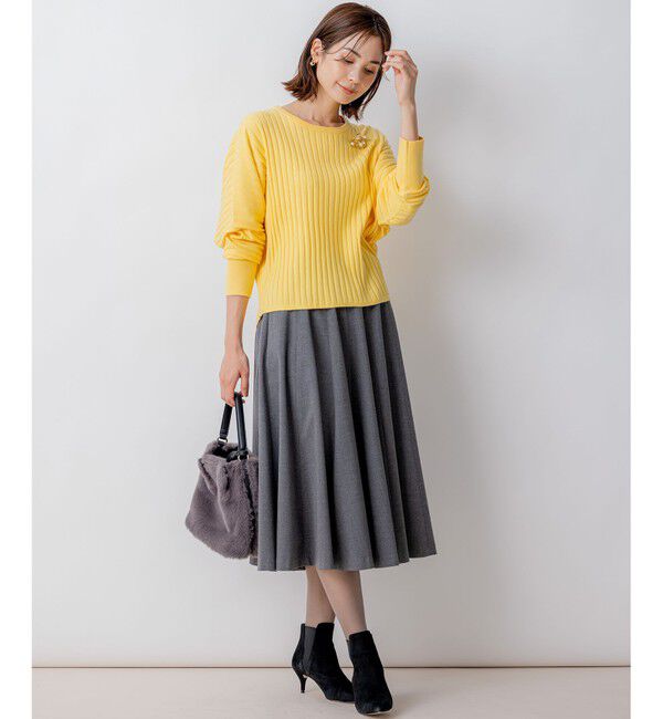 組曲「T/Rツイルストレッチ フレアスカート」|スカート|